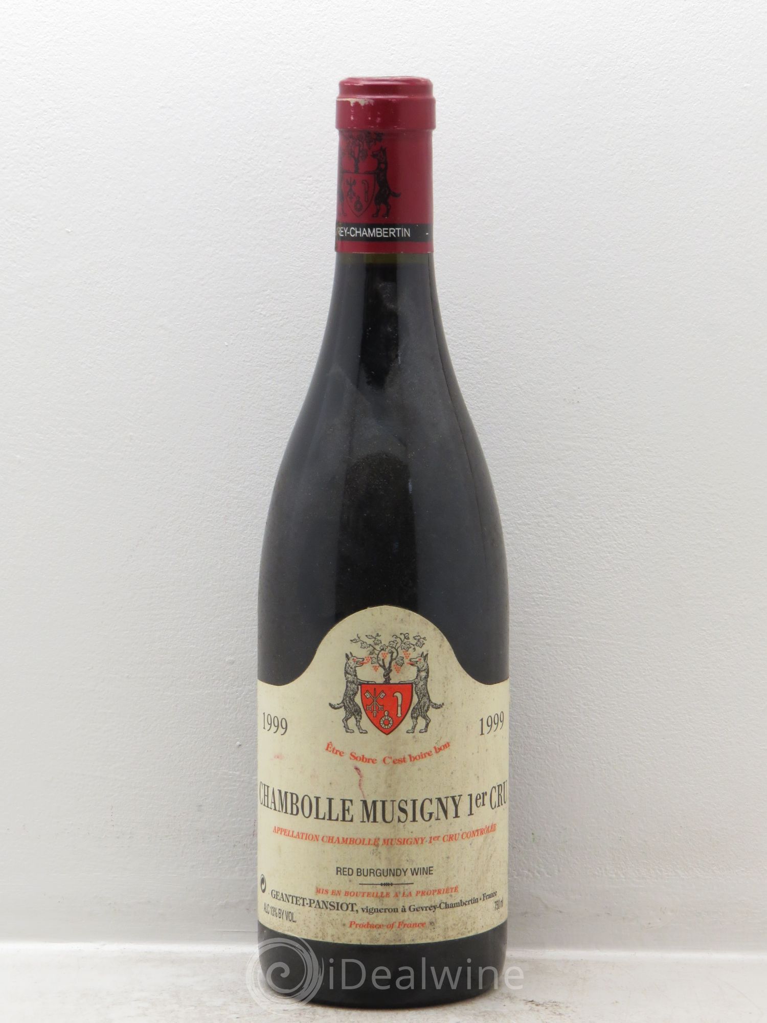 Chambolle-Musigny 1er Cru Geantet-Pansiot 1999 - Lot de 1 bouteille - 0
