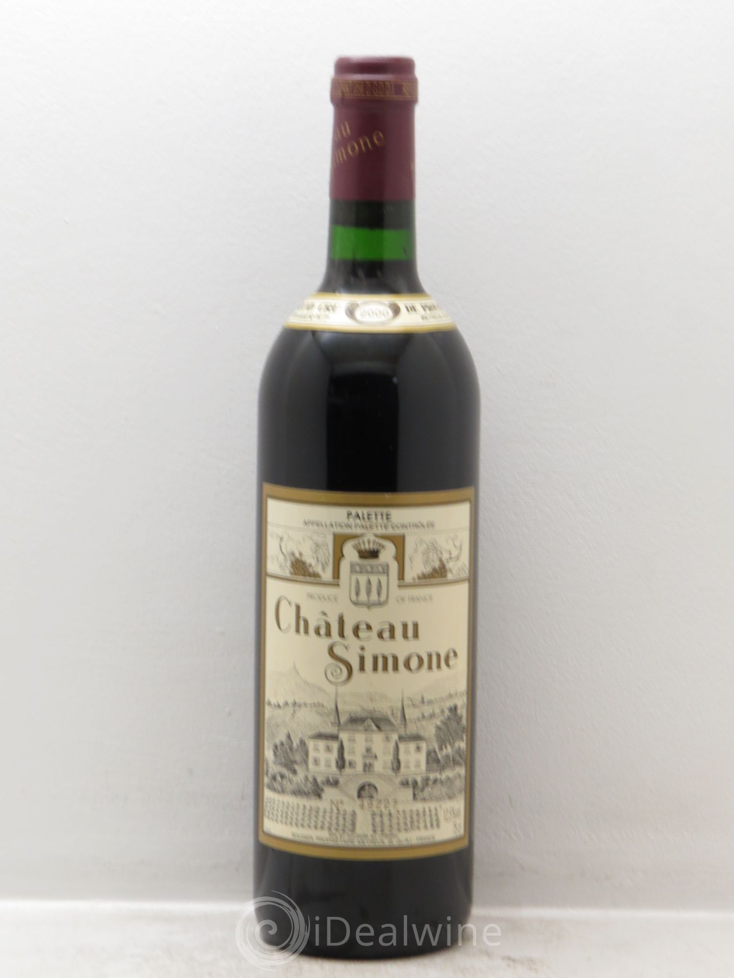 Palette Château Simone Famille Rougier 2000 - Lot de 1 bouteille - 0