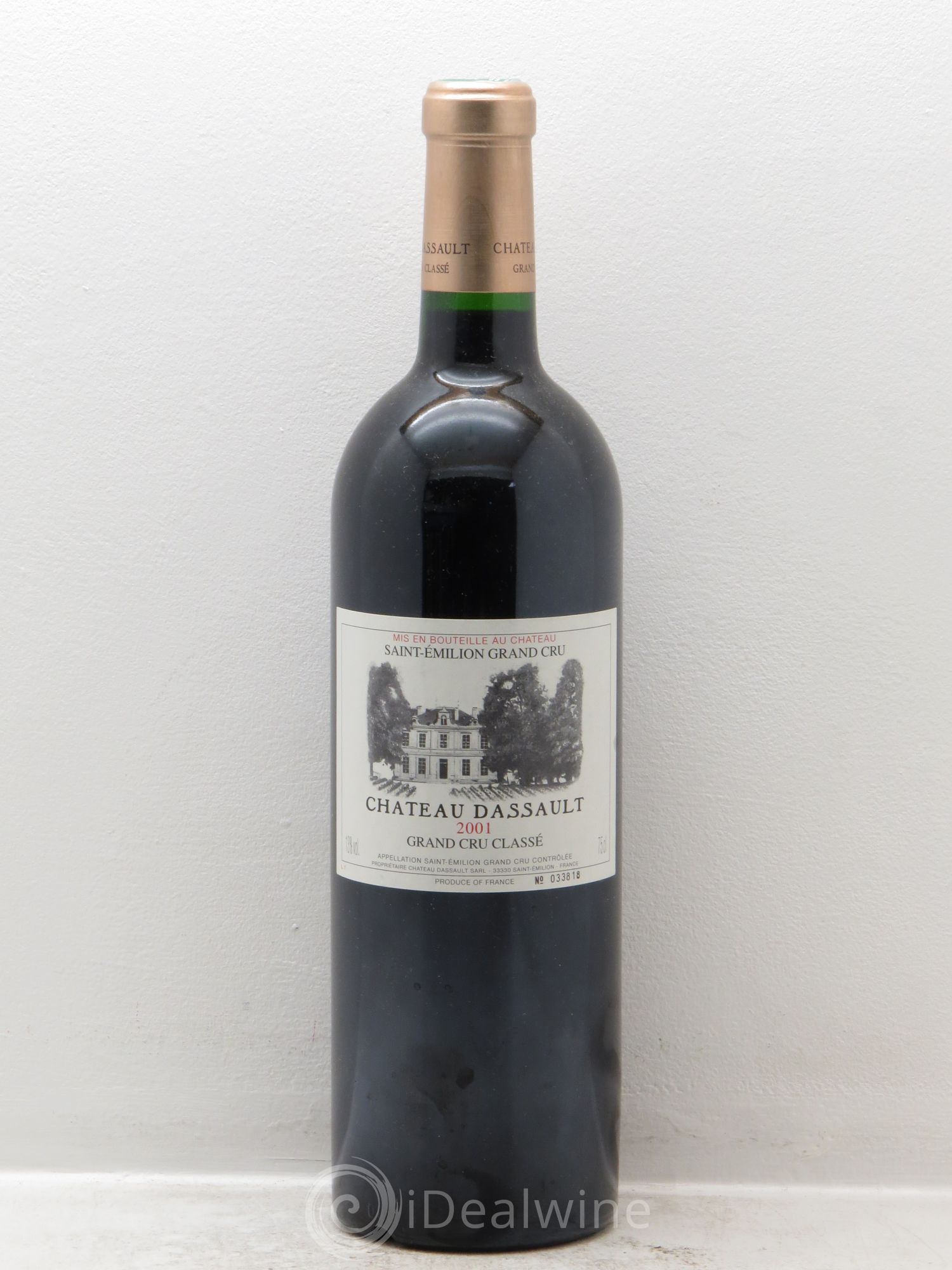 Château Dassault Grand Cru Classé 2001 - Lot de 1 bouteille - 0