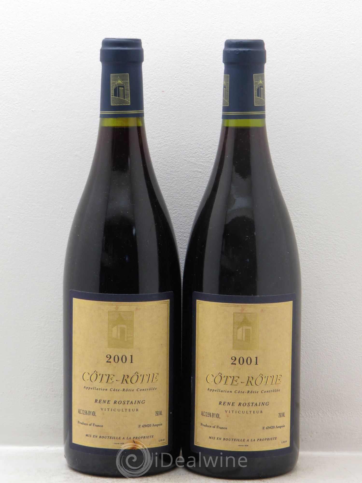 Côte-Rôtie René Rostaing 2001 - Lot of 2 bottles - 0