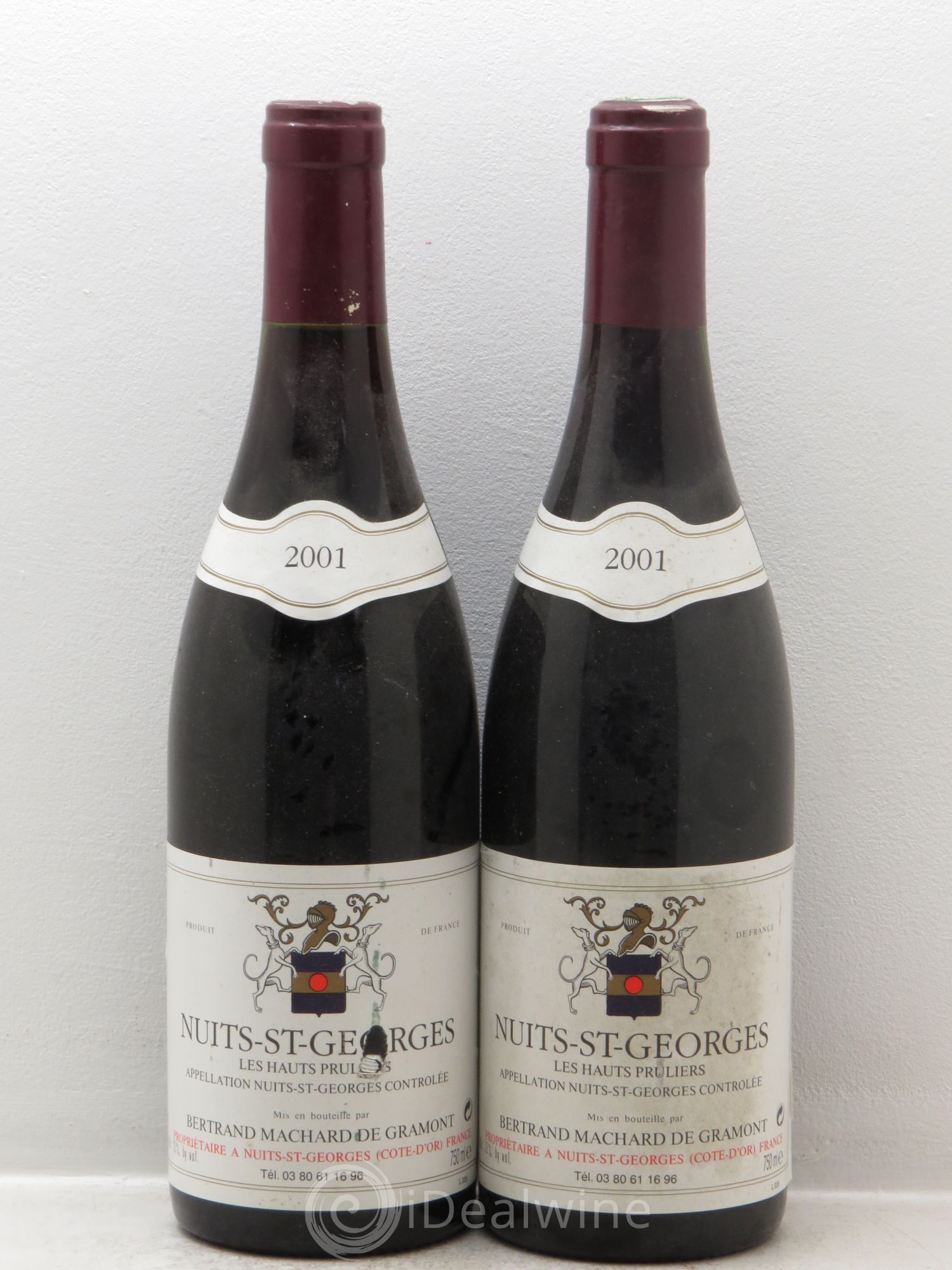 Nuits-Saint-Georges Les Hauts Pruliers - Domaine Machart de Gramont 2001 - Posten von 2 Flaschen - 0