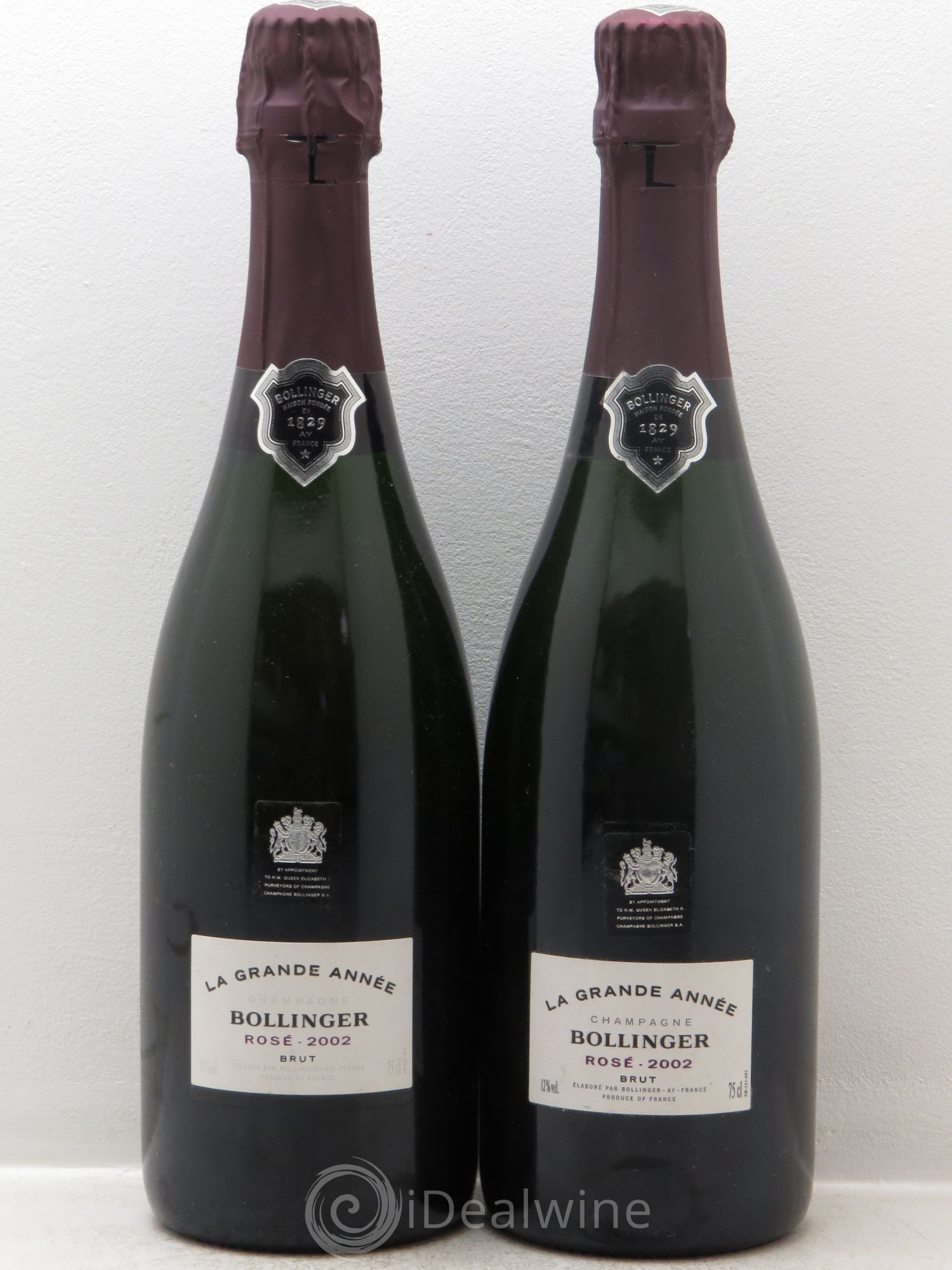 Grande Année Brut Bollinger 2002 - Lot de 2 bouteilles - 0