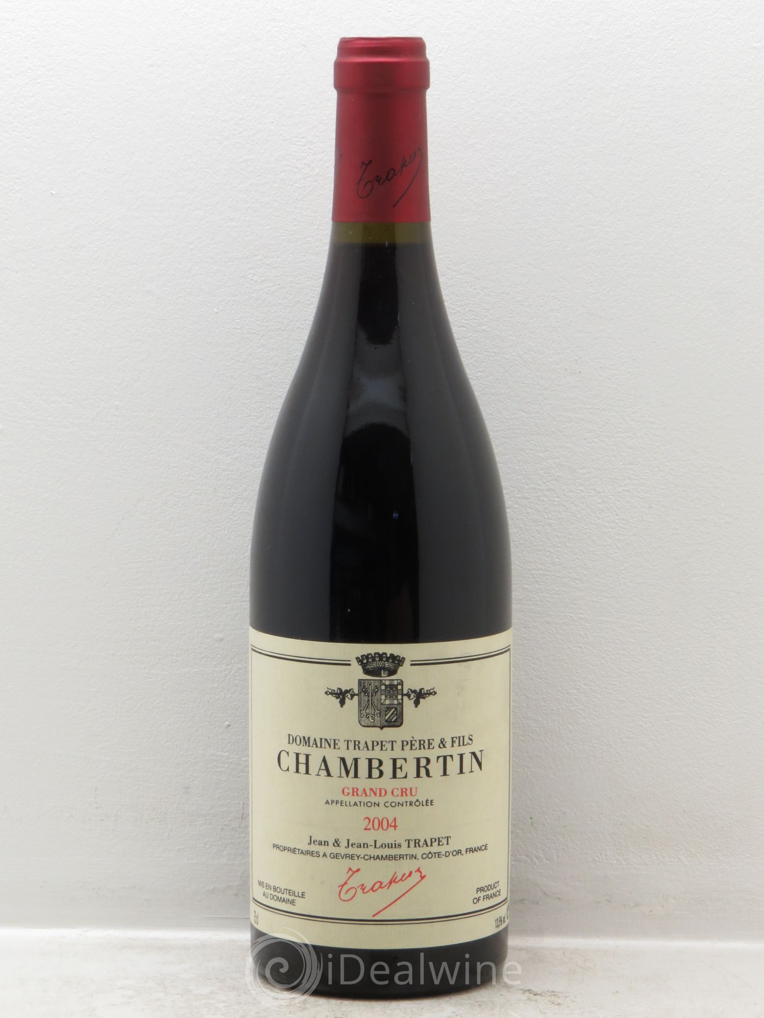 Chambertin Grand Cru Domaine Trapet 2004 - Lot de 1 bouteille - 0