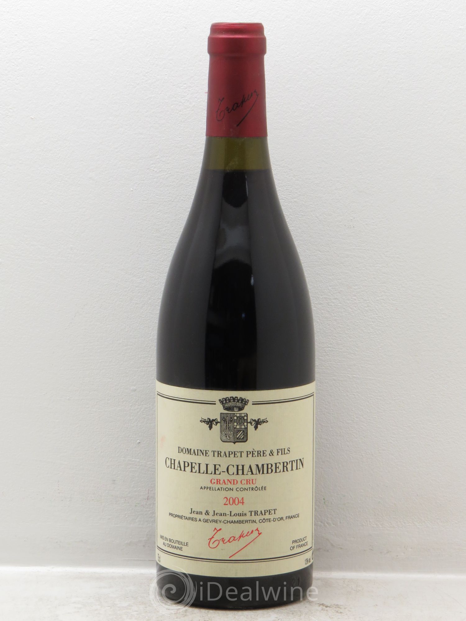 Chapelle-Chambertin Grand Cru Domaine Trapet 2004 - Lot de 1 bouteille - 0