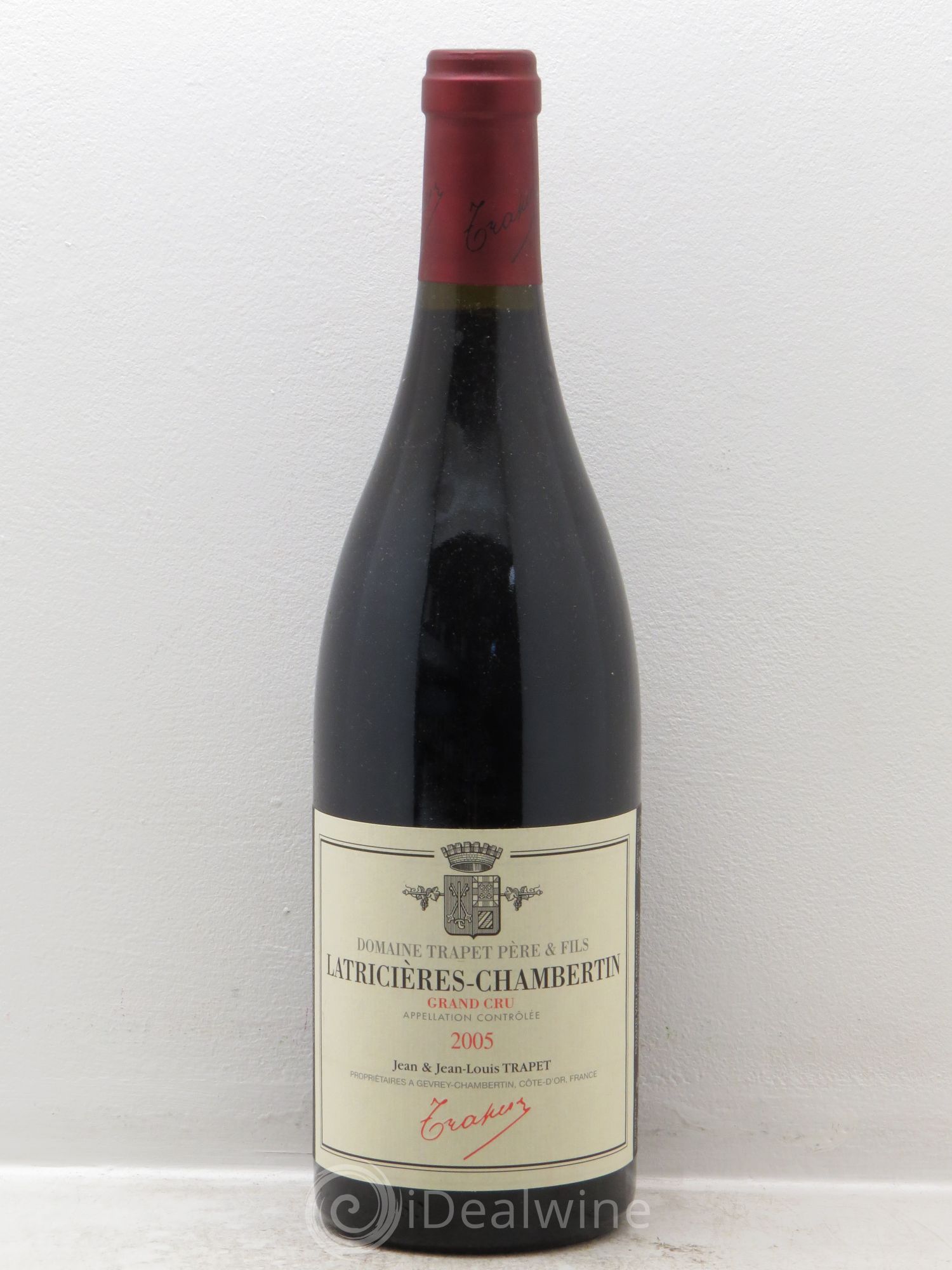 Latricières-Chambertin Grand Cru Domaine Trapet 2005 - Lot de 1 bouteille - 0