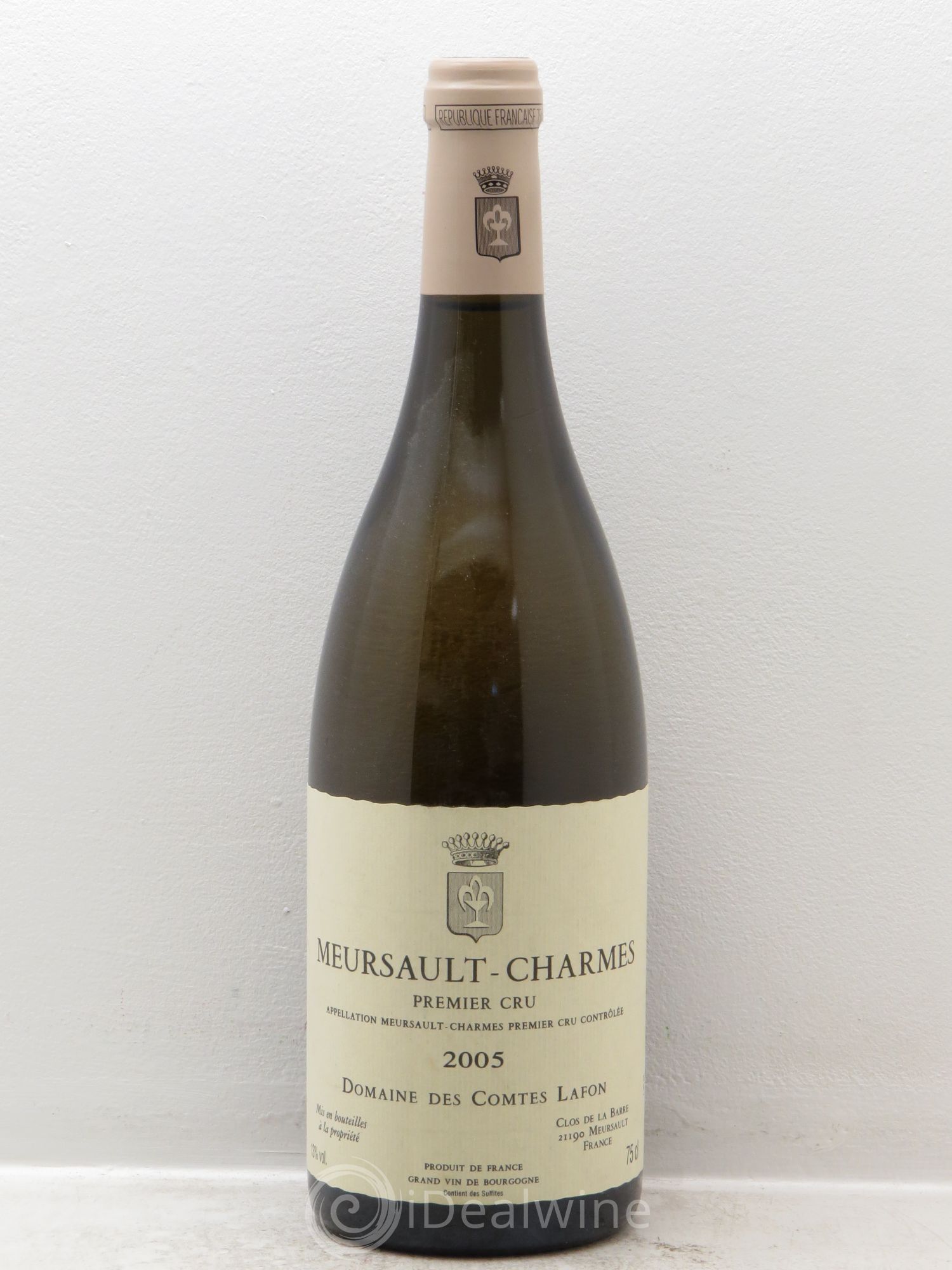 Meursault 1er Cru Charmes Comtes Lafon (Domaine des) 2005 - Lot de 1 bouteille - 0