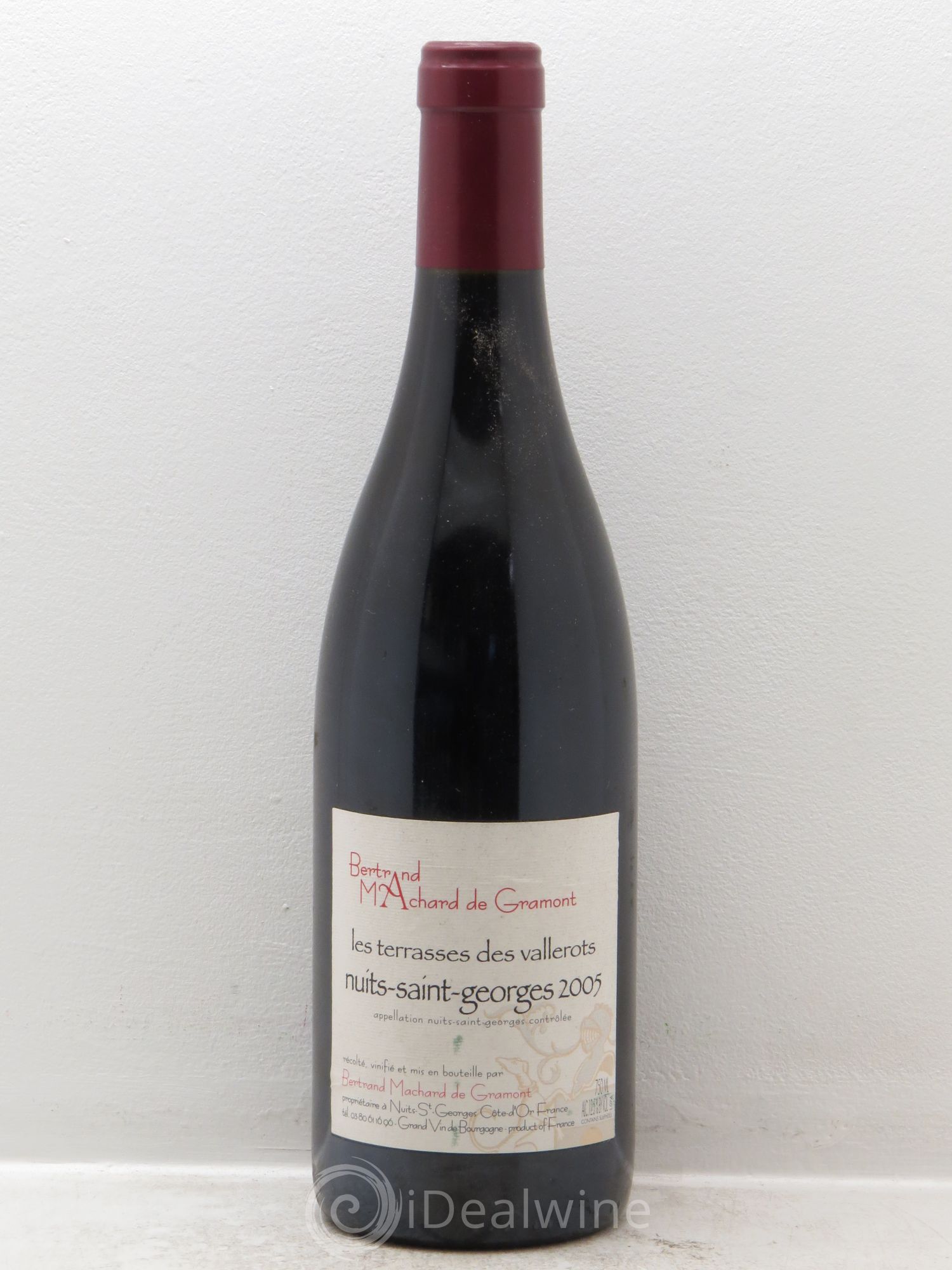 Nuits-Saint-Georges Les Terrasses des Vallerots - Domaine Machart de Gramont 2005 - Posten von 1 Flasche - 0