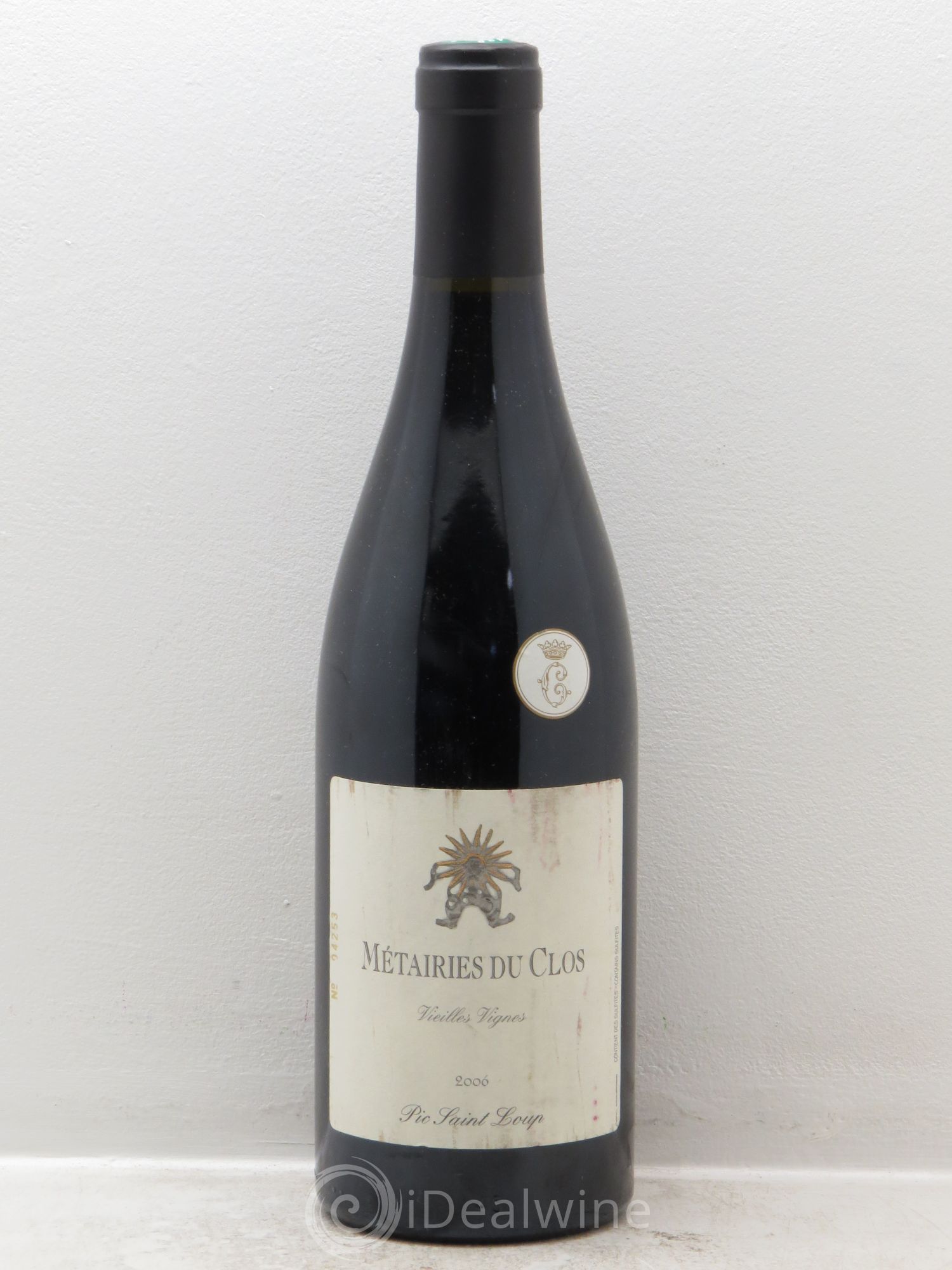 Pic Saint-Loup Les Métairies du Clos Vieilles Vignes Christophe Peyrus et Françoise Julien 2006 - Lot de 1 bouteille - 0