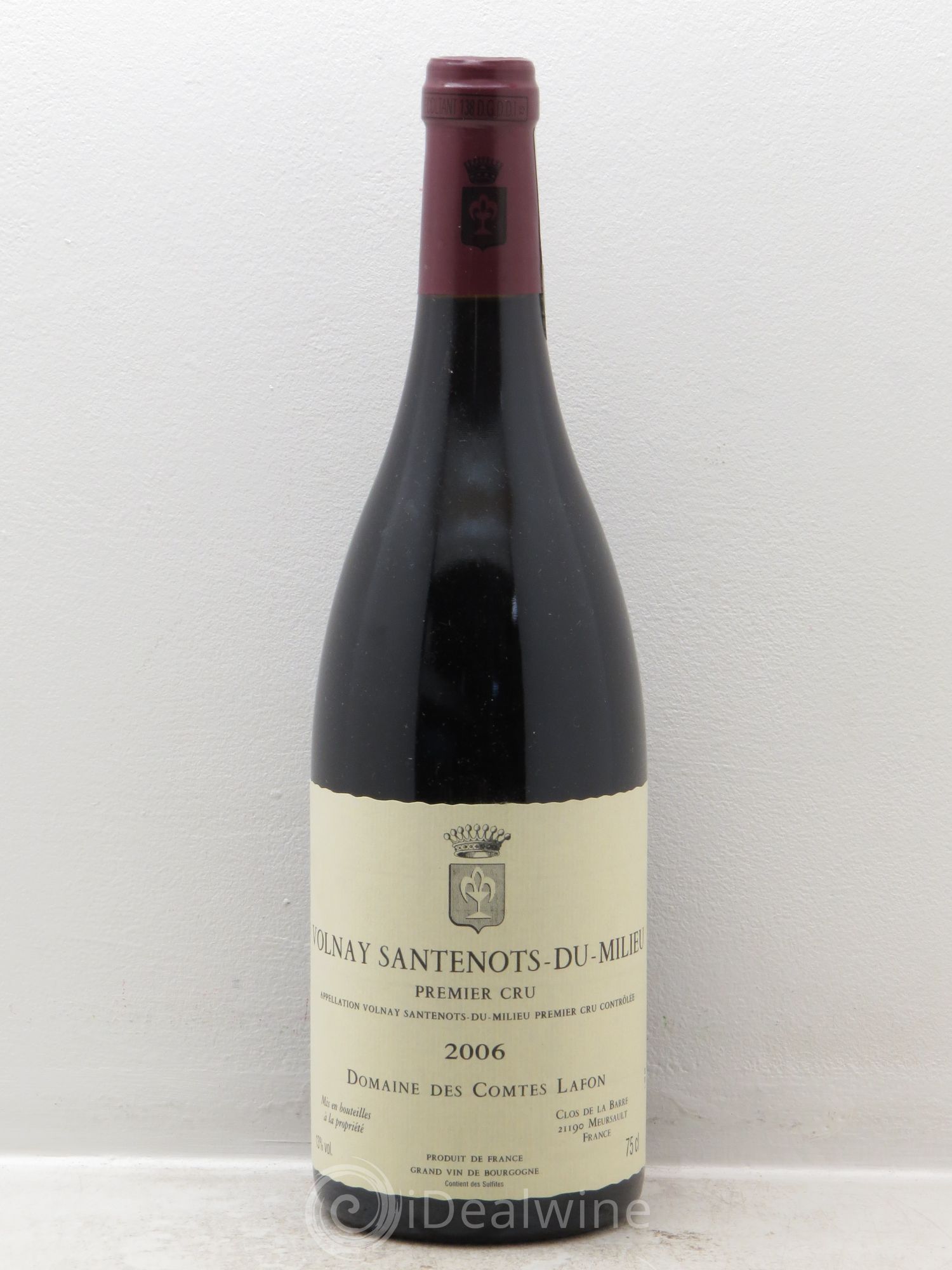 Volnay 1er Cru Santenots du Milieu Comtes Lafon (Domaine des) 2006 - Lot de 1 bouteille - 0