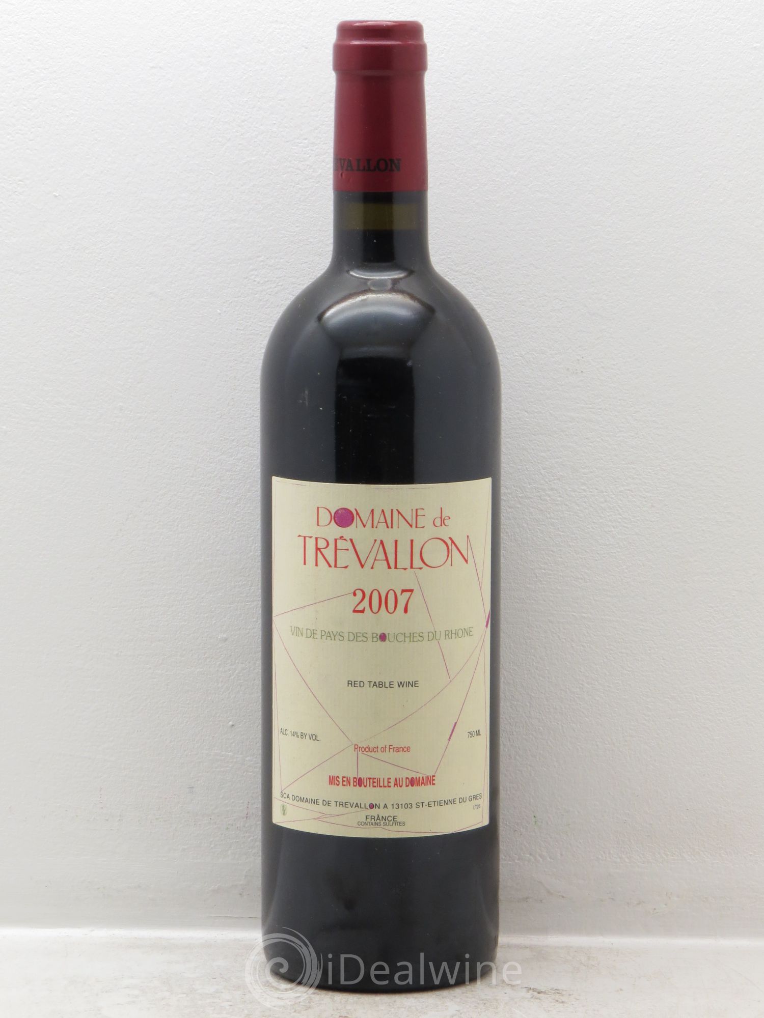 VDP Bouches du Rhône Trévallon (Domaine de) Eloi Dürrbach 2007 - Lot de 1 bouteille - 0