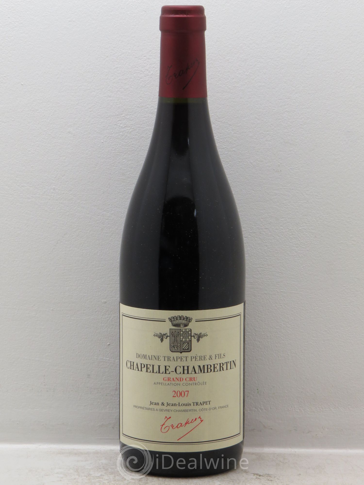Chapelle-Chambertin Grand Cru Domaine Trapet 2007 - Lot de 1 bouteille - 0
