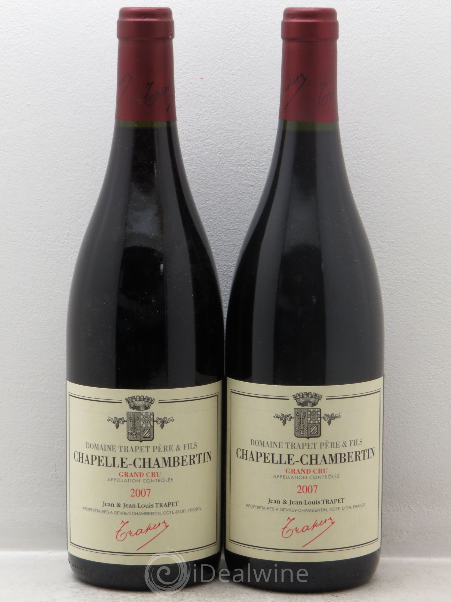 Chapelle-Chambertin Grand Cru Domaine Trapet 2007 - Lot de 2 bouteilles - 0