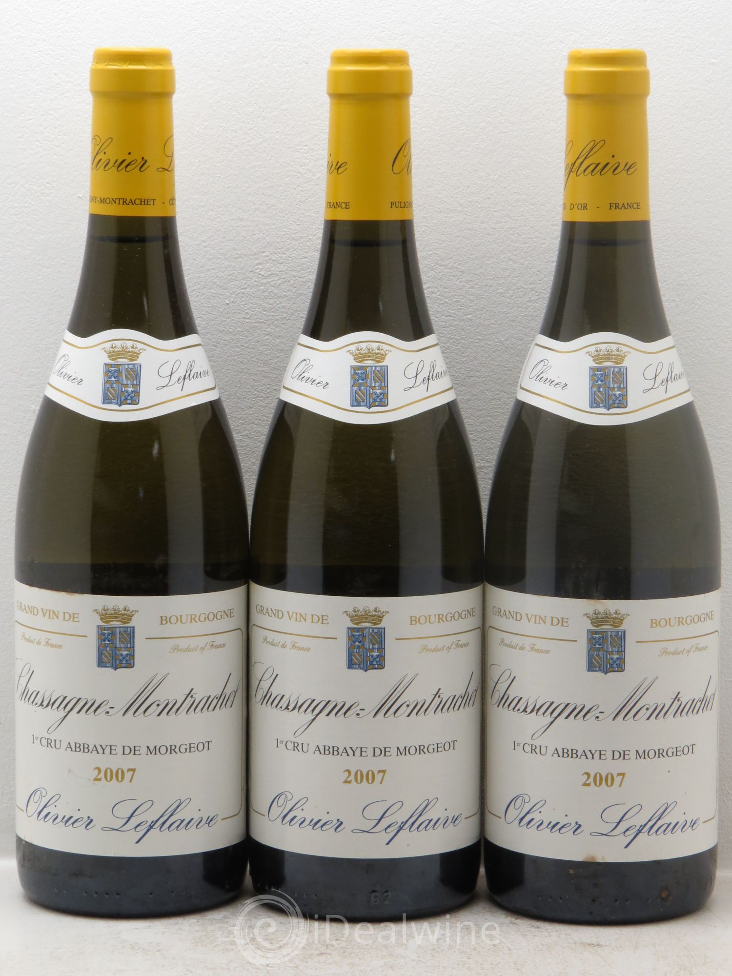 Chassagne-Montrachet 1er Cru 2007 - Lot de 3 bouteilles - 0
