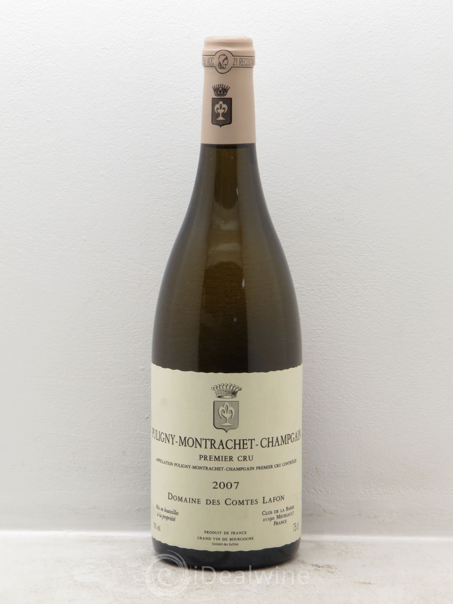 Puligny-Montrachet 1er Cru Champgain Comtes Lafon (Domaine des) 2007 - Lot de 1 bouteille - 0