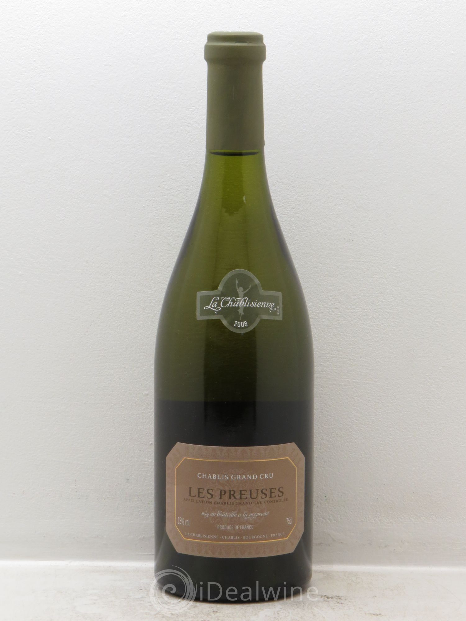 Chablis Grand Cru La Chablisienne 2008 - Lot de 1 bouteille - 0