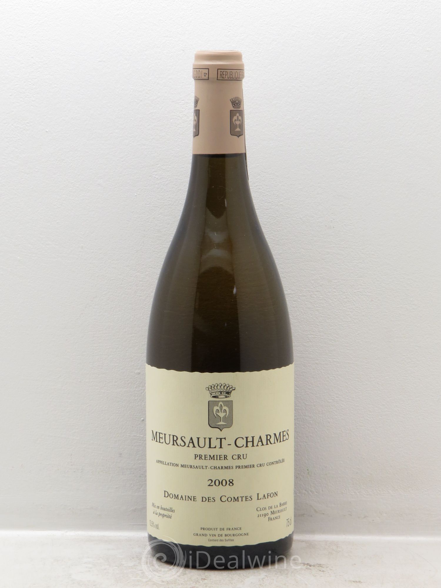 Meursault 1er Cru Charmes Comtes Lafon (Domaine des) 2008 - Lot de 1 bouteille - 0