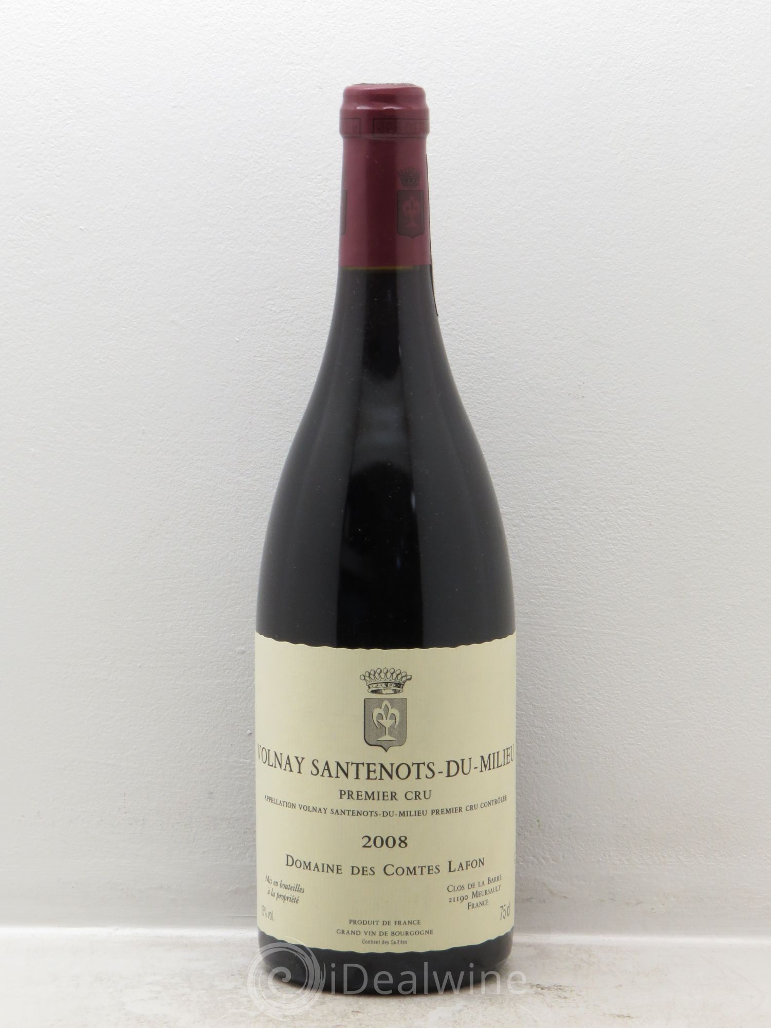 Volnay 1er Cru Santenots du Milieu Comtes Lafon (Domaine des) 2008 - Lot de 1 bouteille - 0