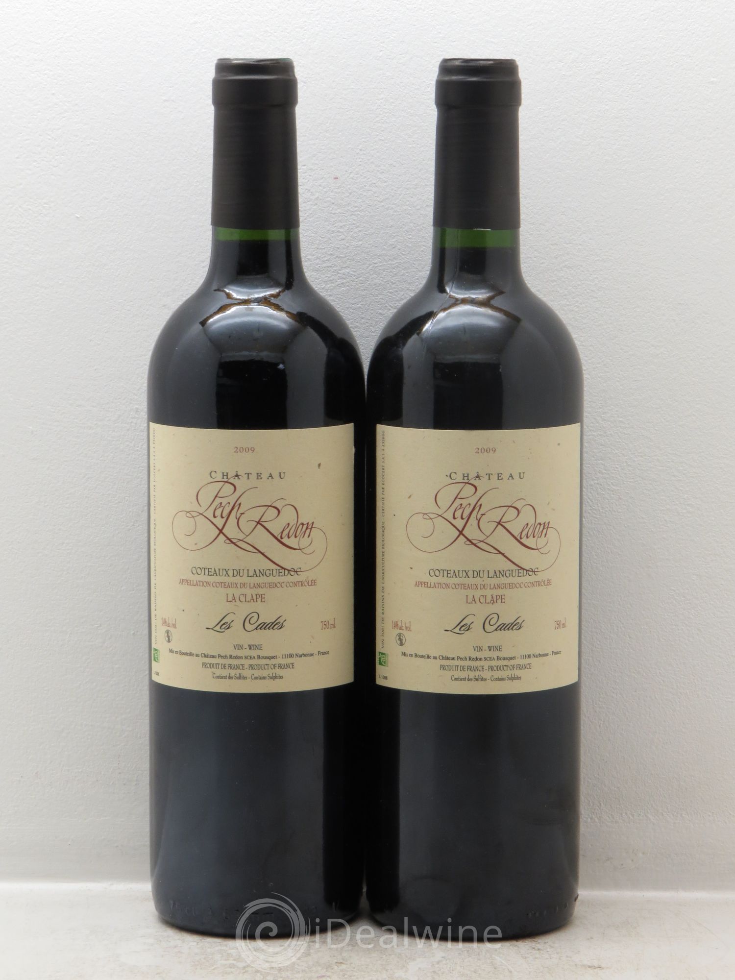Coteaux du Languedoc La Clape Les Cades Pech Redon 2009 - Posten von 2 Flaschen - 0