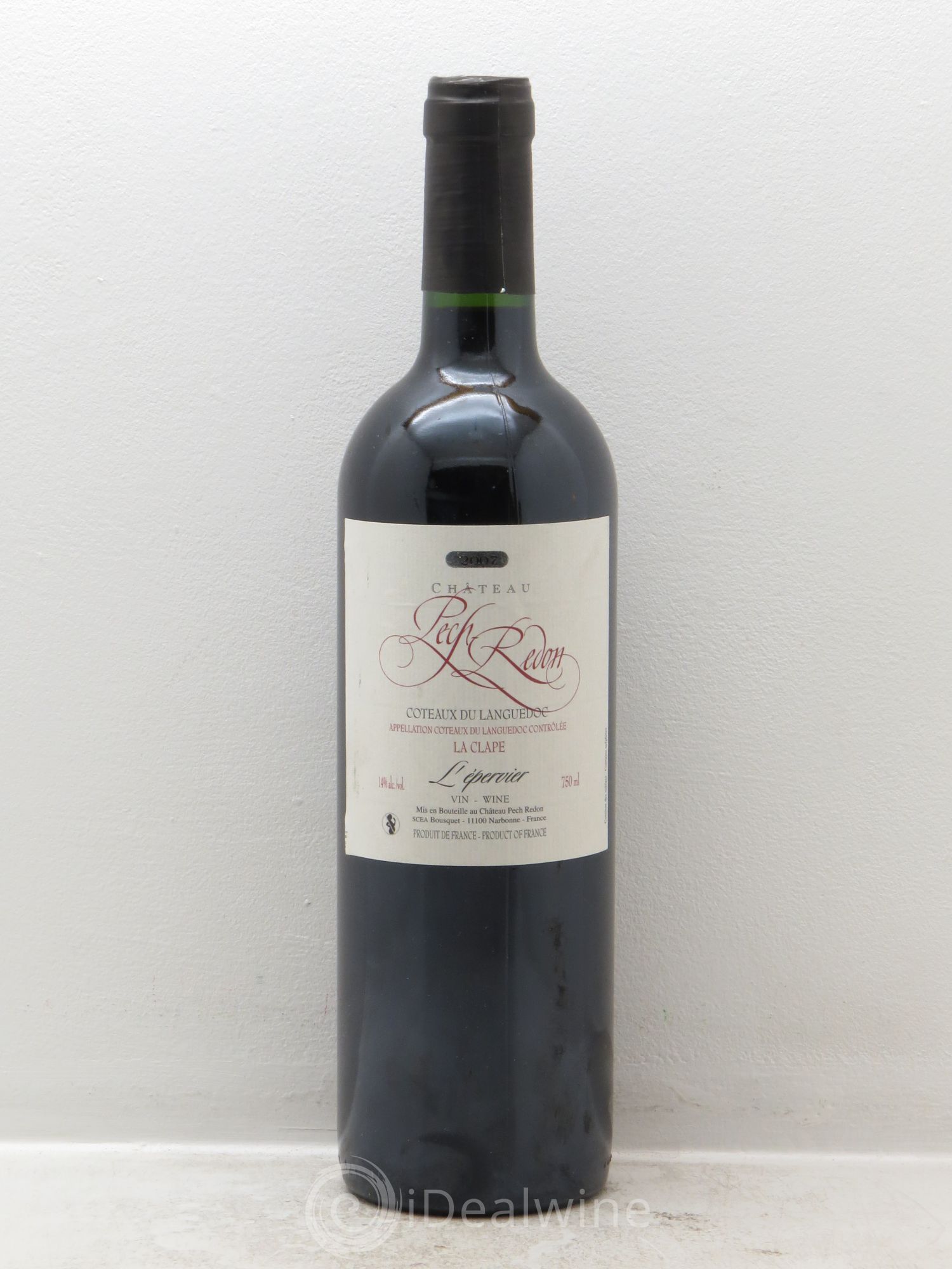 Coteaux du Languedoc La Clape L'Epervier Pech Redon 2007 - Lot de 1 bouteille - 0