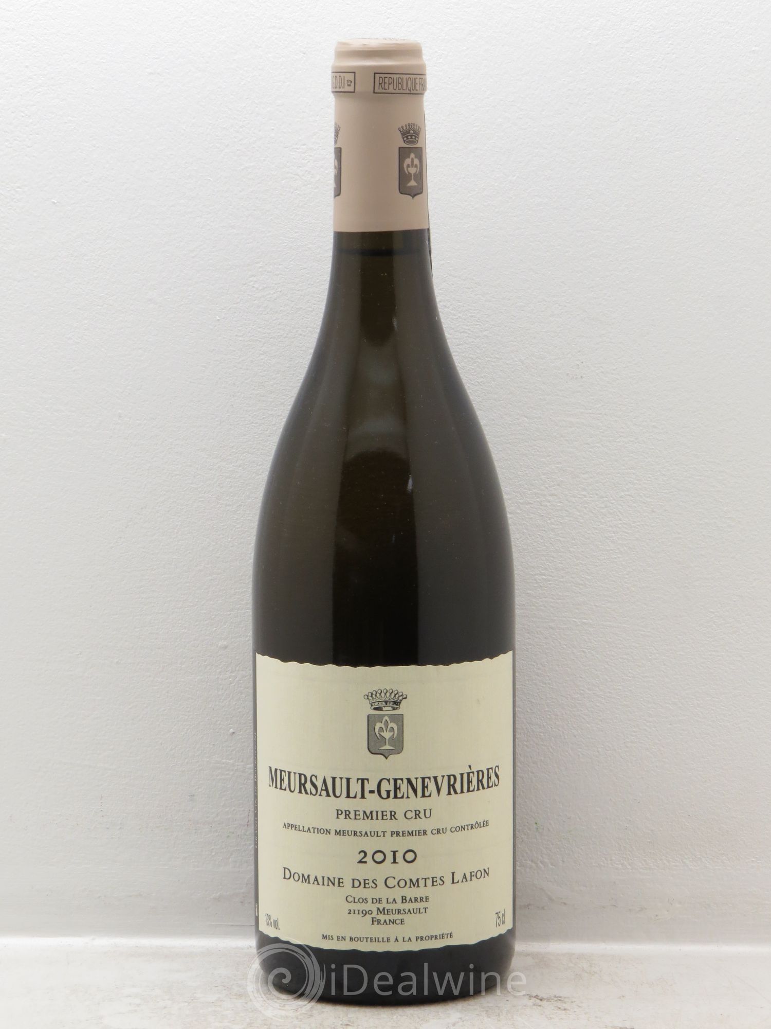 Meursault 1er Cru Genevrières Comtes Lafon (Domaine des) 2010 - Lot de 1 bouteille - 0