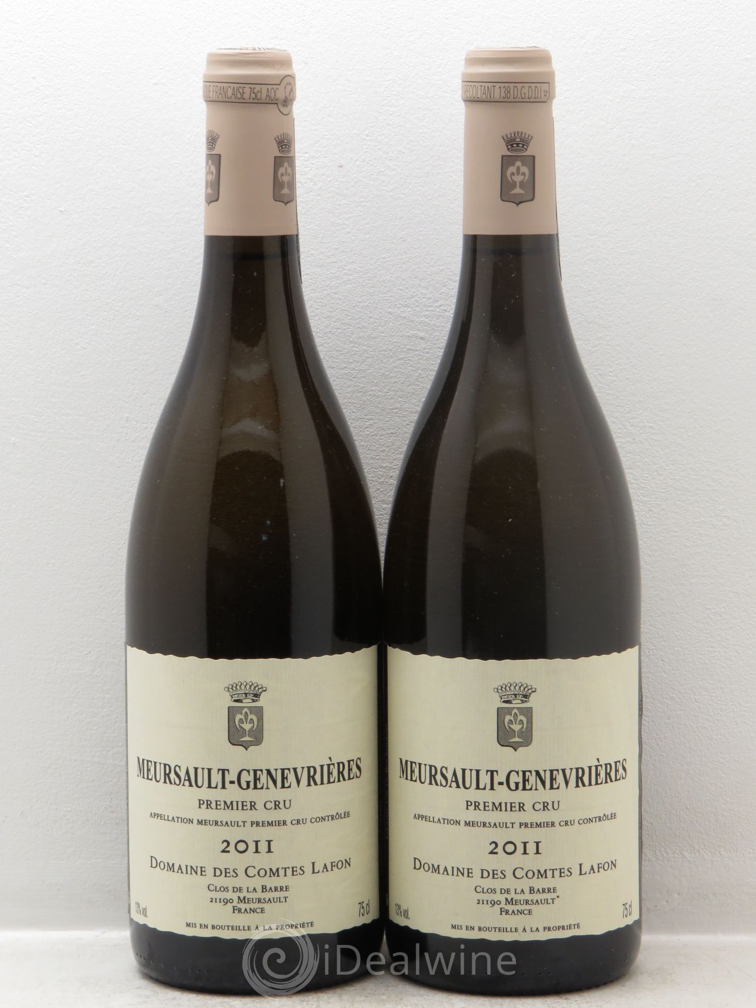 Meursault 1er Cru Genevrières Comtes Lafon (Domaine des) 2011 - Lot de 2 bouteilles - 0