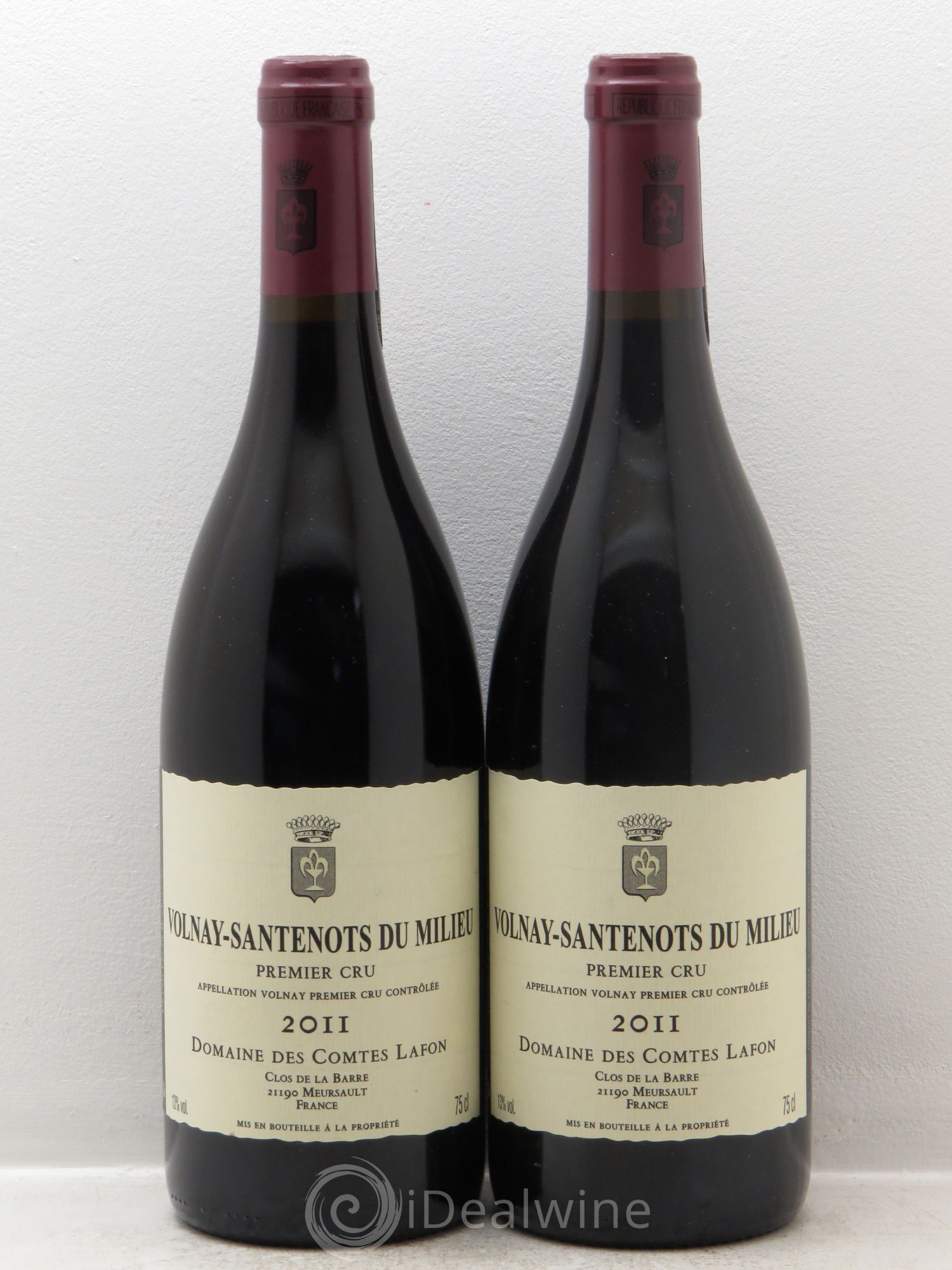 Volnay 1er Cru Santenots du Milieu Comtes Lafon (Domaine des) 2011 - Lot de 2 bouteilles - 0