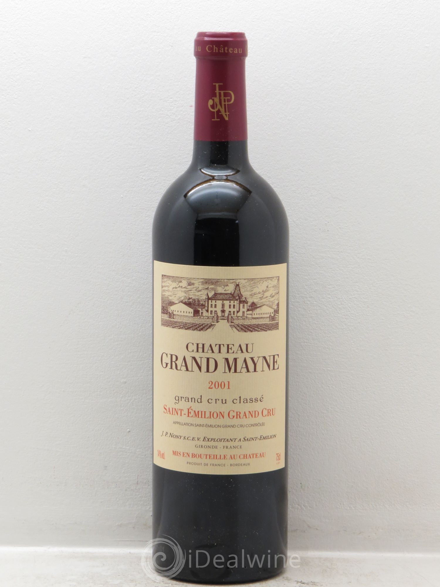 Château Grand Mayne Grand Cru Classé 2001 - Lot de 1 bouteille - 0