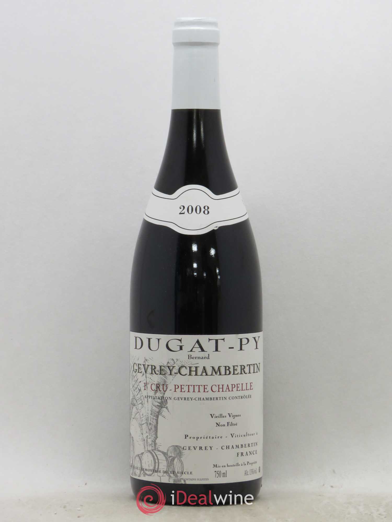 Gevrey-Chambertin 1er Cru Petite Chapelle Vieilles Vignes Dugat-Py 2008 - Lot de 1 bouteille - 0
