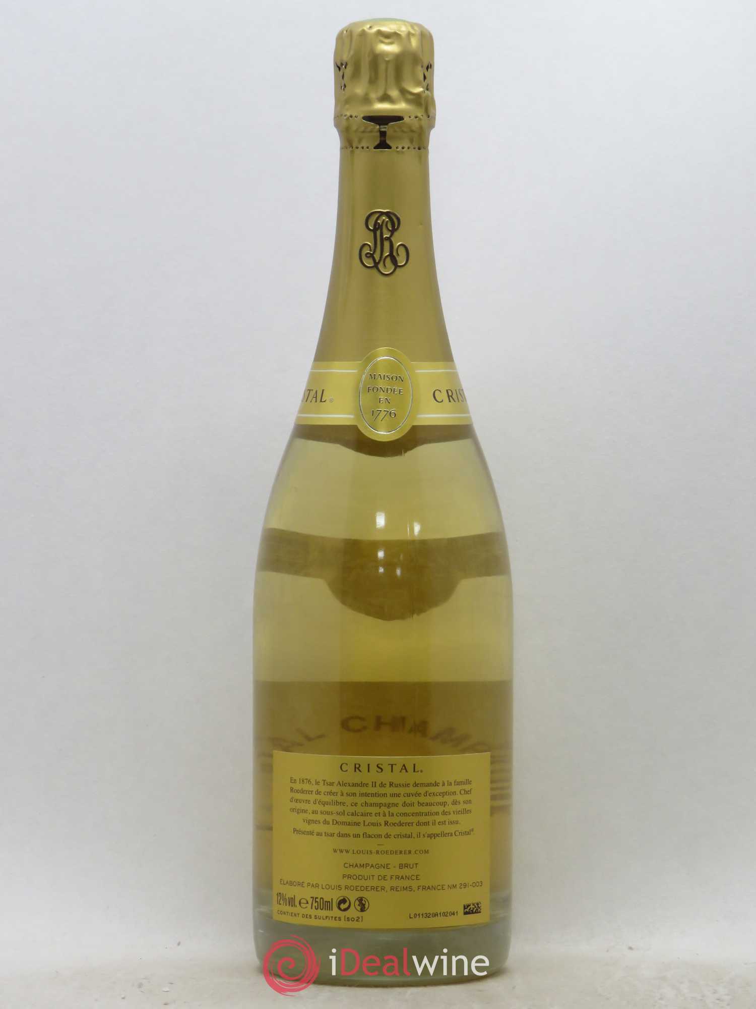 Cristal Louis Roederer 2009 - Lot de 1 bouteille - 1