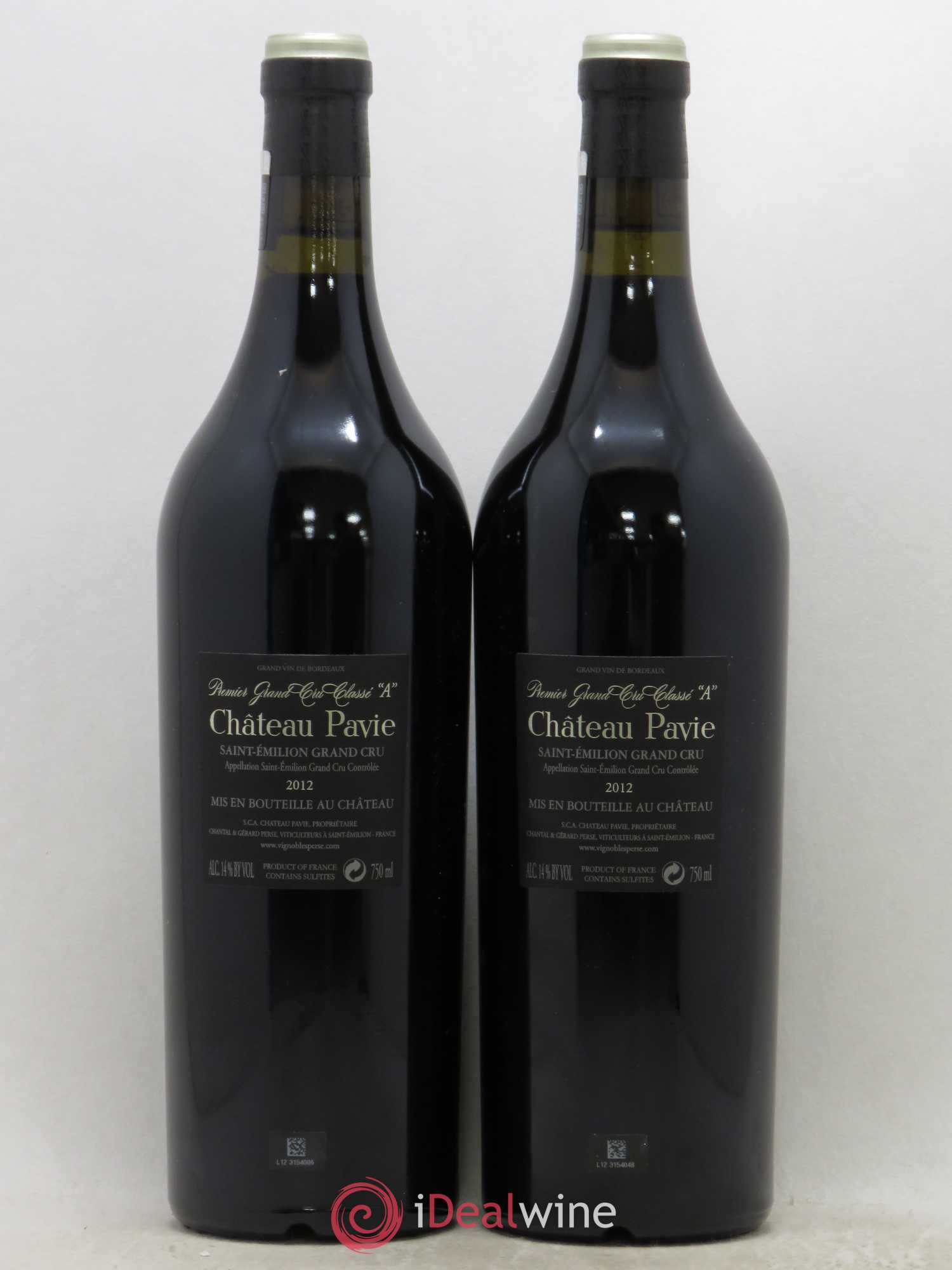 Château Pavie 1er Grand Cru Classé A 2012 - Lot de 2 bouteilles - 1