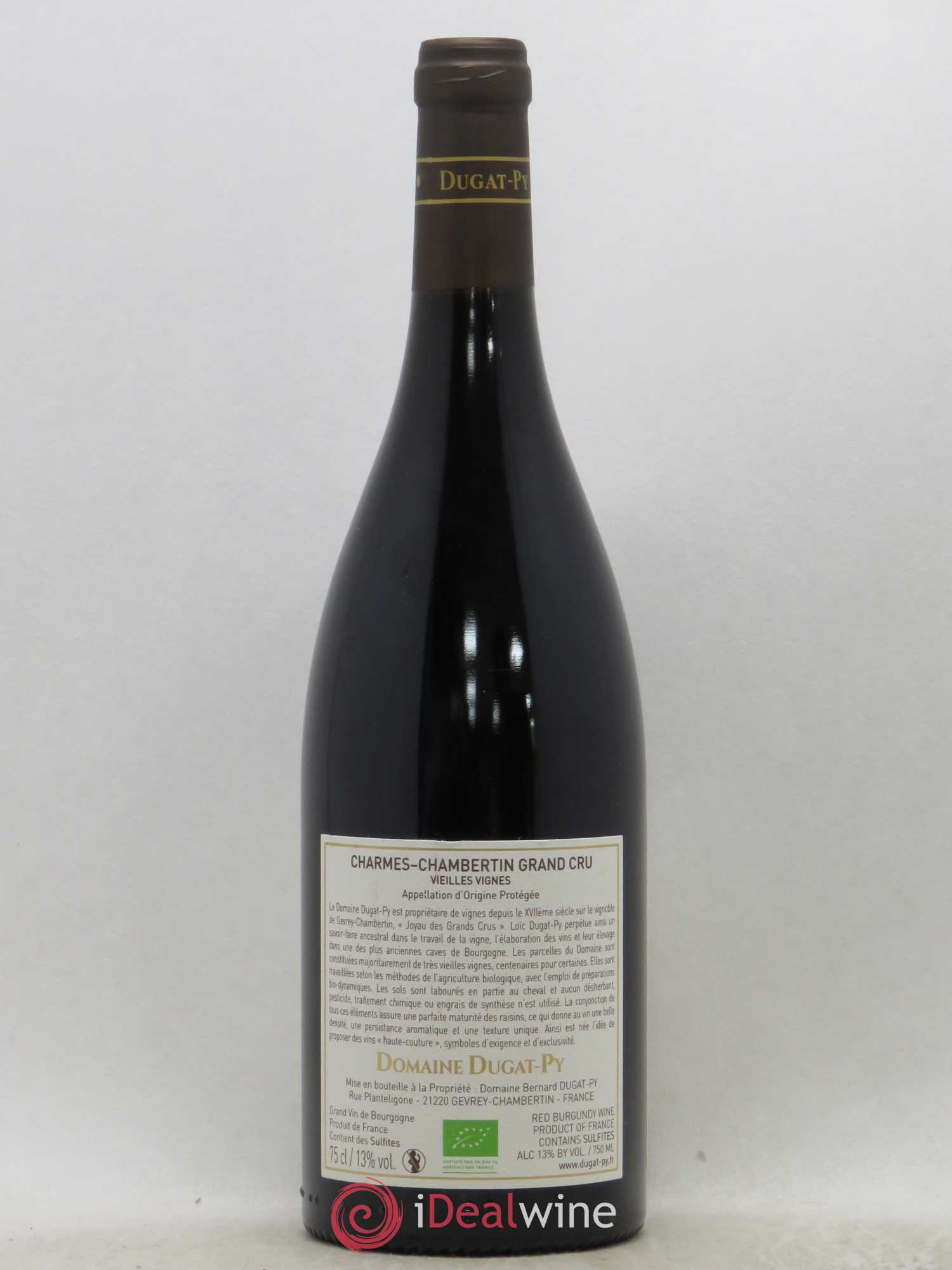 Charmes-Chambertin Grand Cru Dugat-Py Vieilles vignes 2017 - Lot de 1 bouteille - 1
