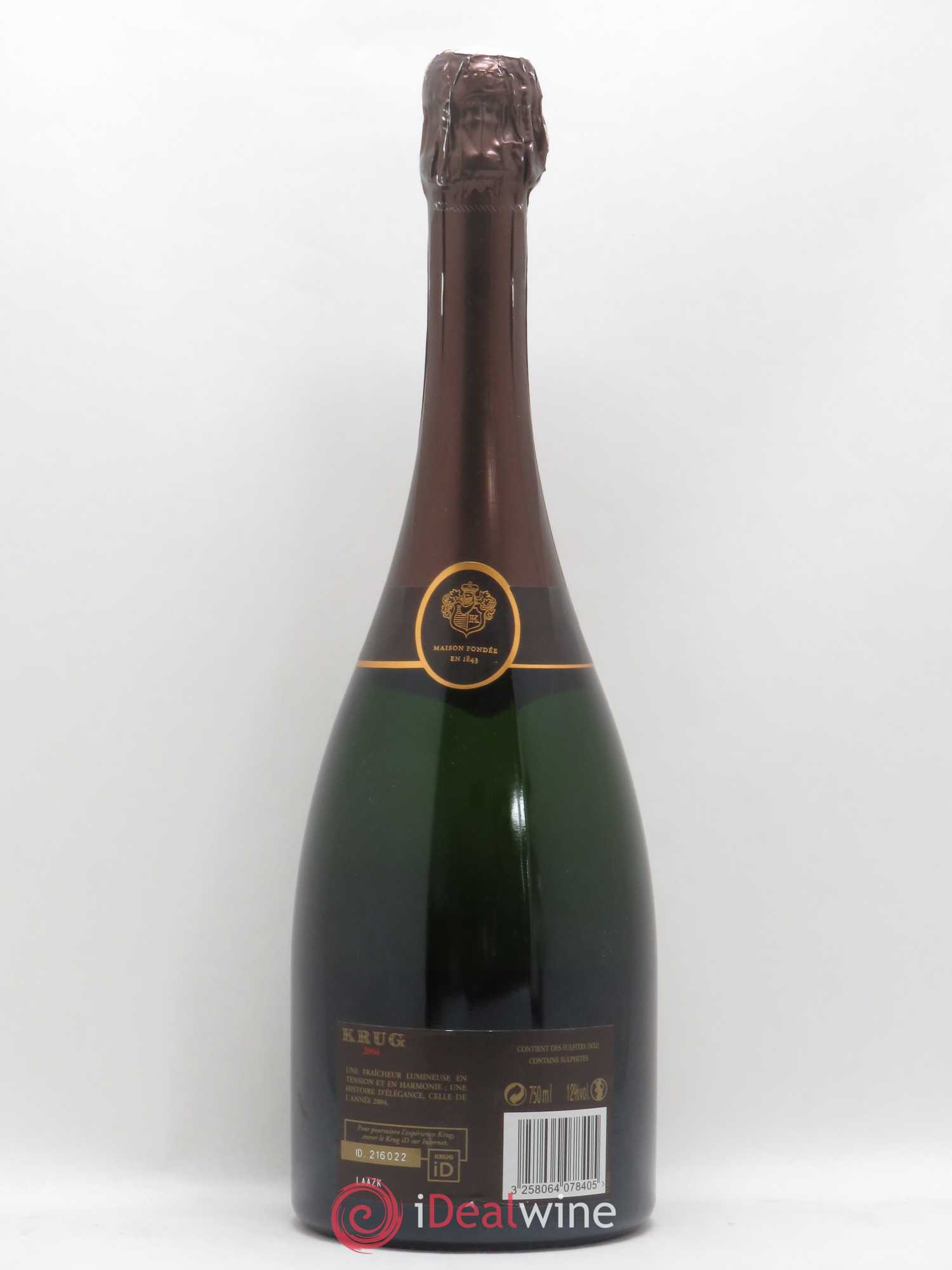 Vintage Krug 2004 - Lot de 1 bouteille - 1