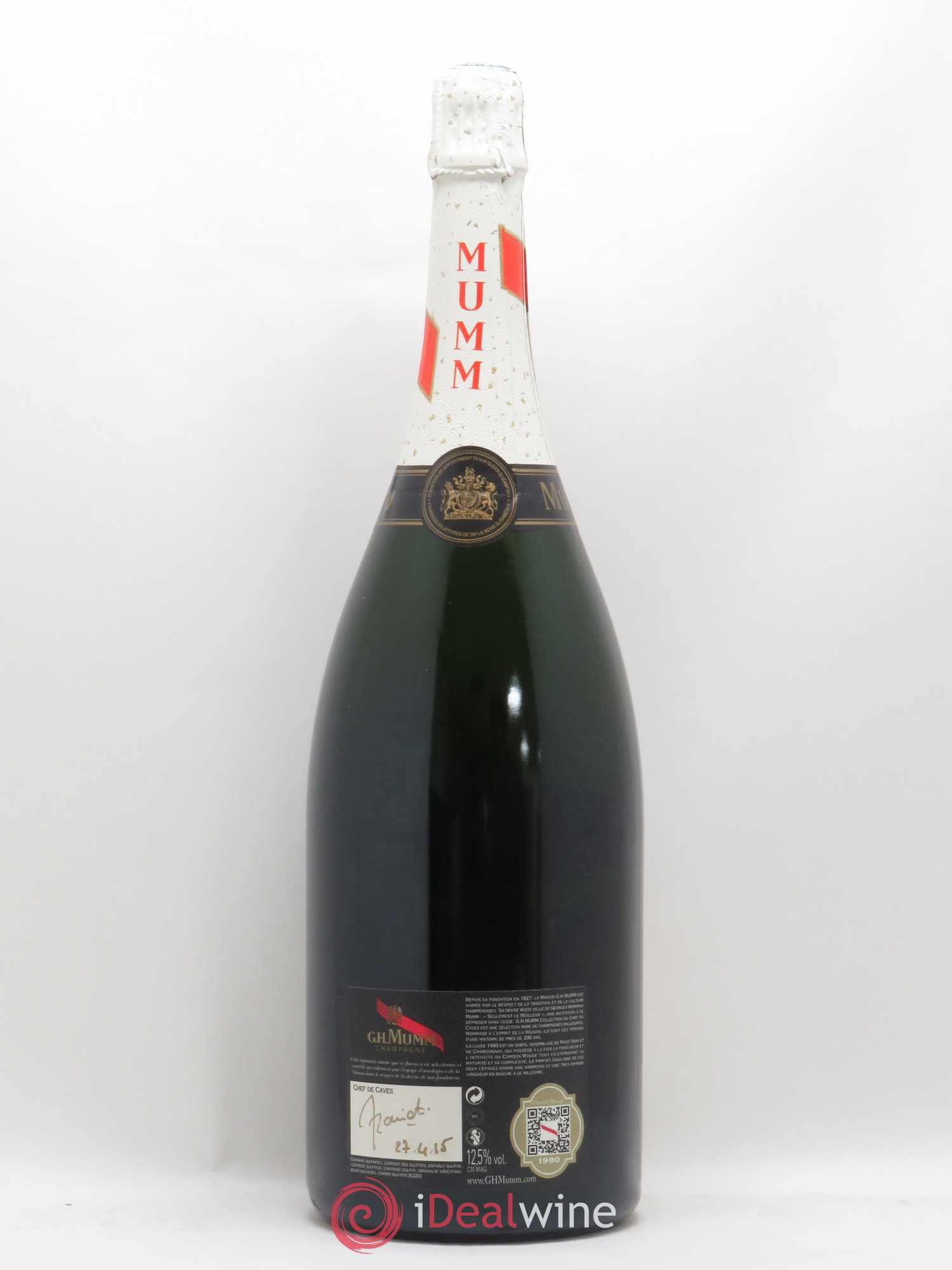Cordon Rouge Mumm Collection du Chef de Cave 1990 - Lot of 1 magnum - 1