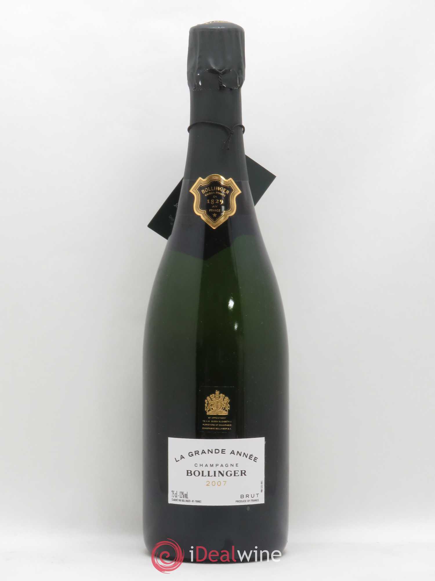 La Grande Année Brut Bollinger 2007 - Lot de 1 bouteille - 0