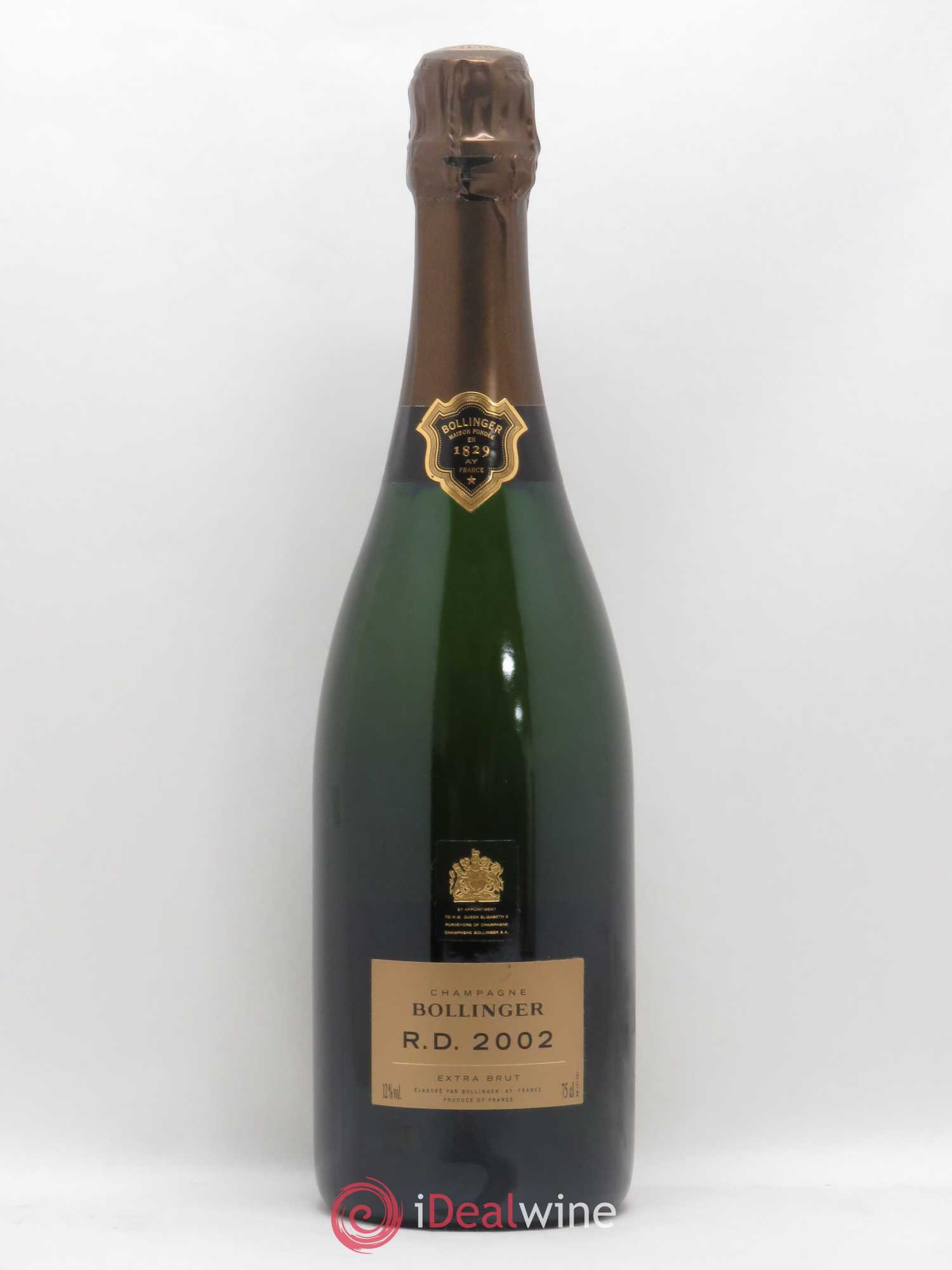 R.D. Extra-Brut Bollinger 2002 - Lot de 1 bouteille - 0