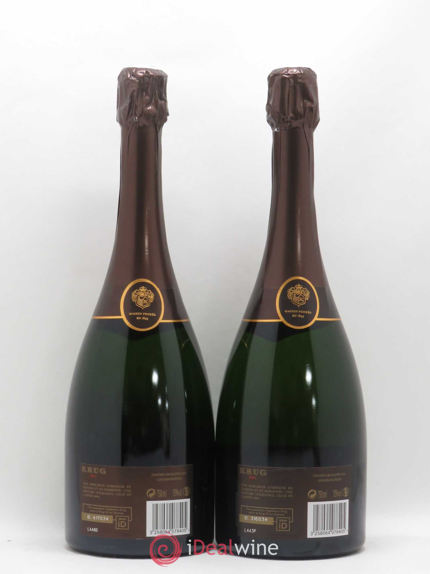Vintage Krug 2004 - Lot de 2 bouteilles - 1