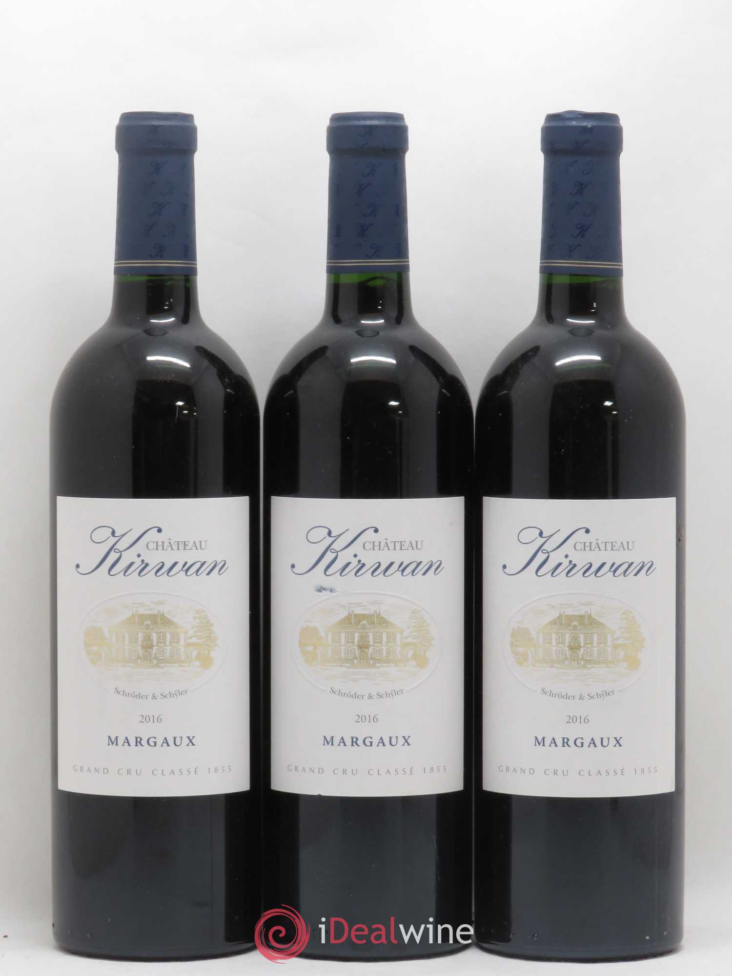 Château Kirwan 3ème Grand Cru Classé 2016 - Lot de 3 bouteilles - 0
