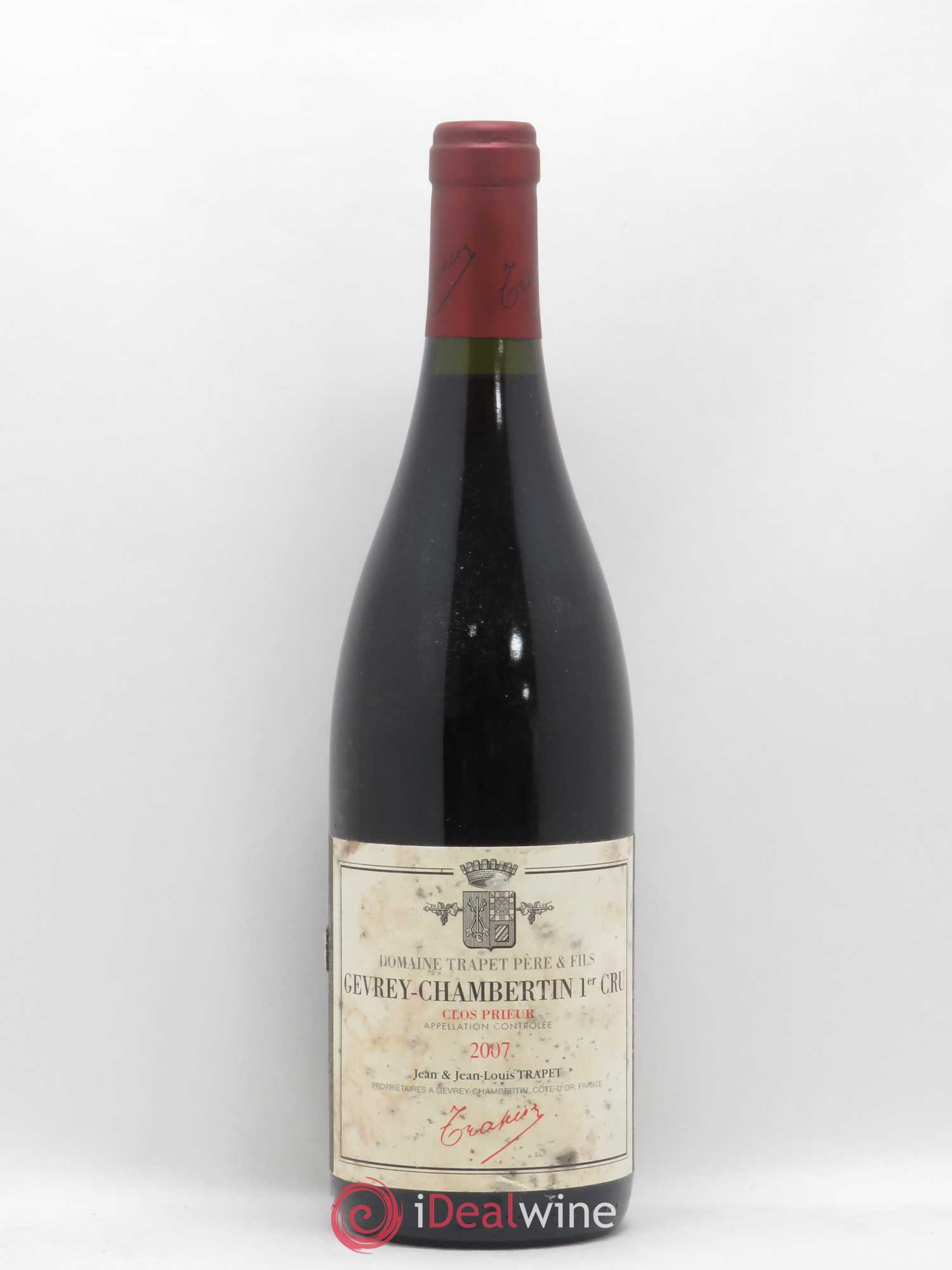 Gevrey-Chambertin 1er Cru Clos Prieur Domaine Trapet 2007 - Lot de 1 bouteille - 0