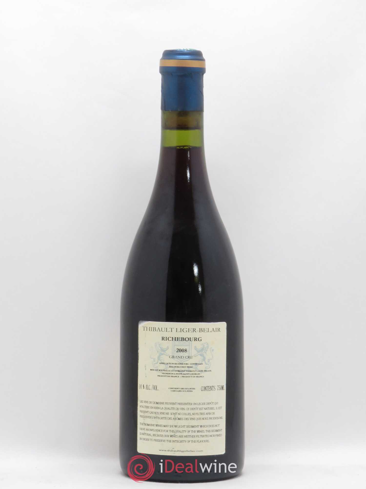 Richebourg Grand Cru Thibault Liger-Belair 2008 - Lot de 1 bouteille - 1