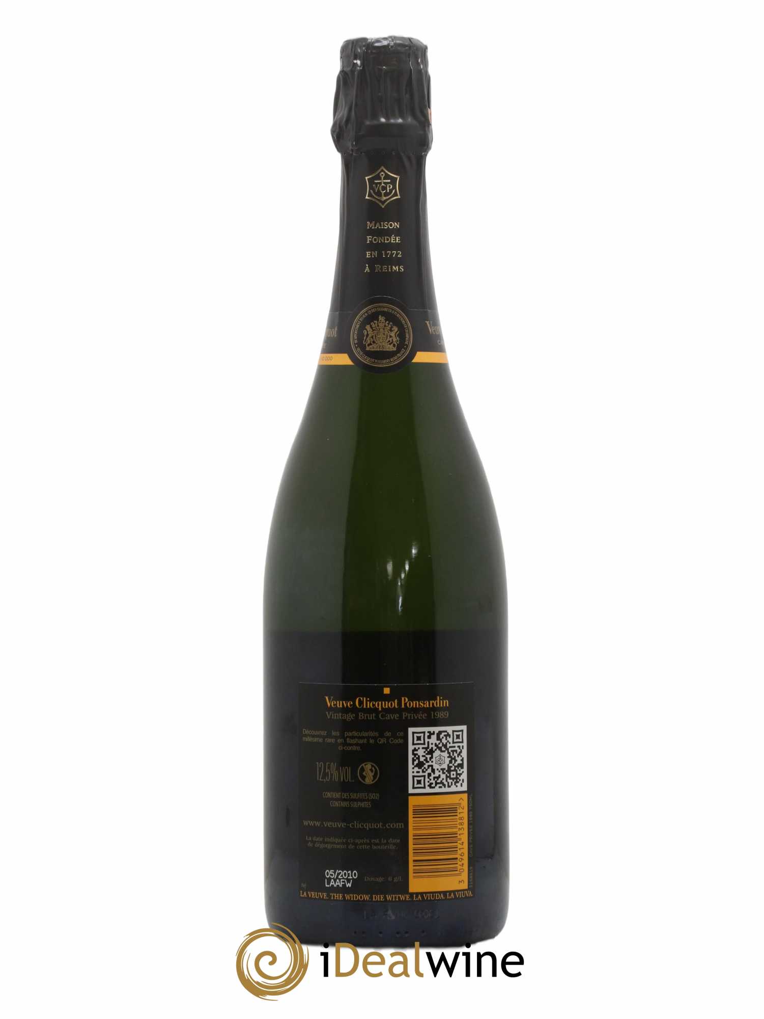 Champagne Cave privée Veuve Clicquot 1989 - Lot de 1 bouteille - 2