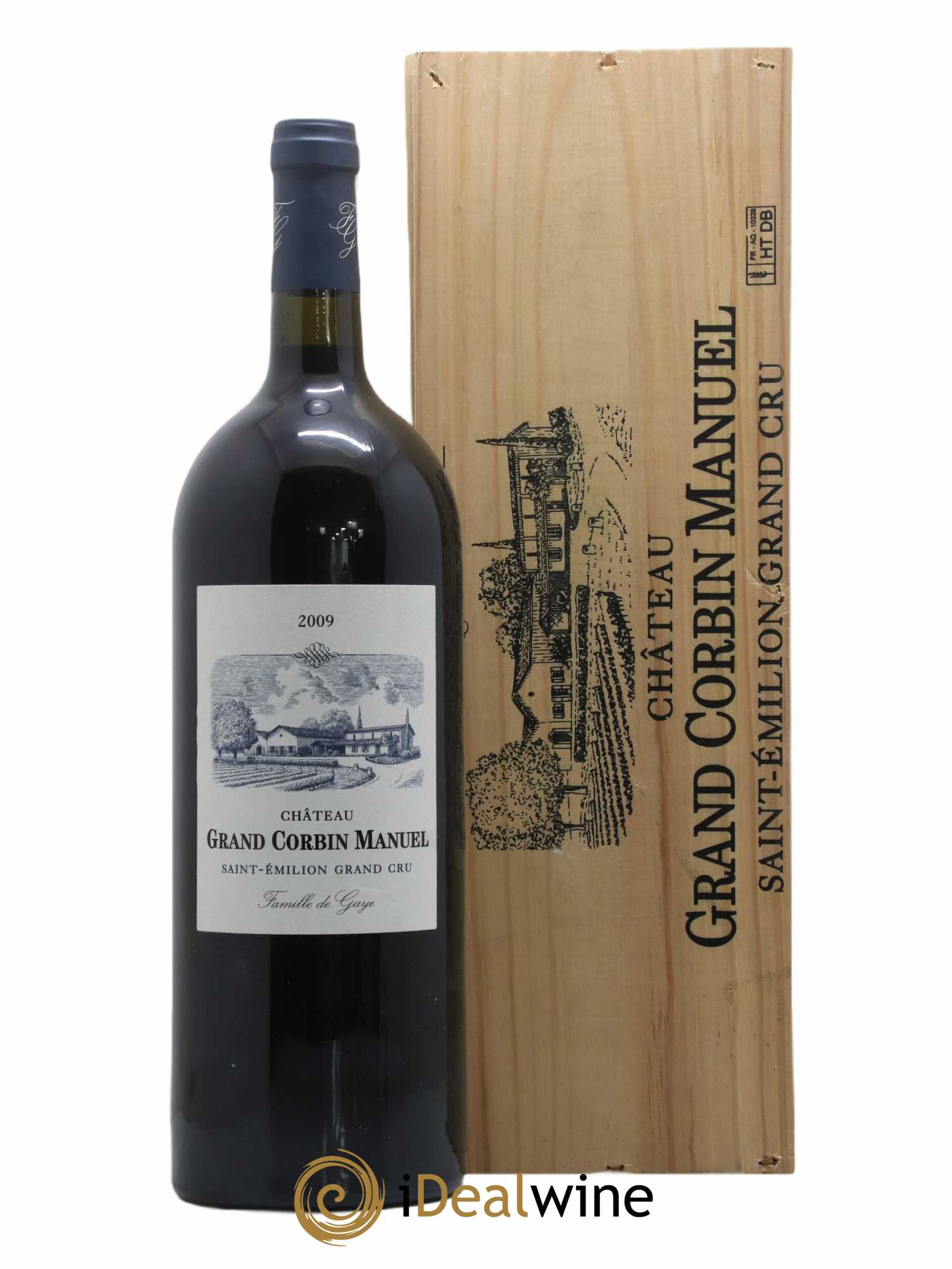 Château Grand Corbin Manuel 2009 - Lot de 1 magnum - 0
