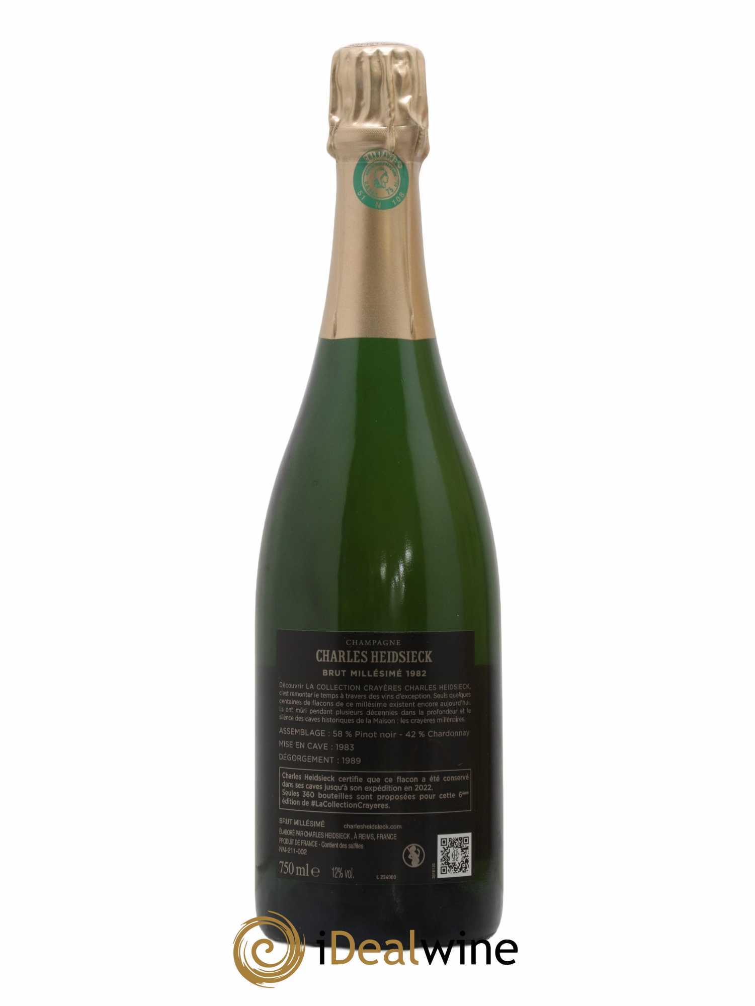 Champagne - 1982 - Lot of 1 bottle - 2