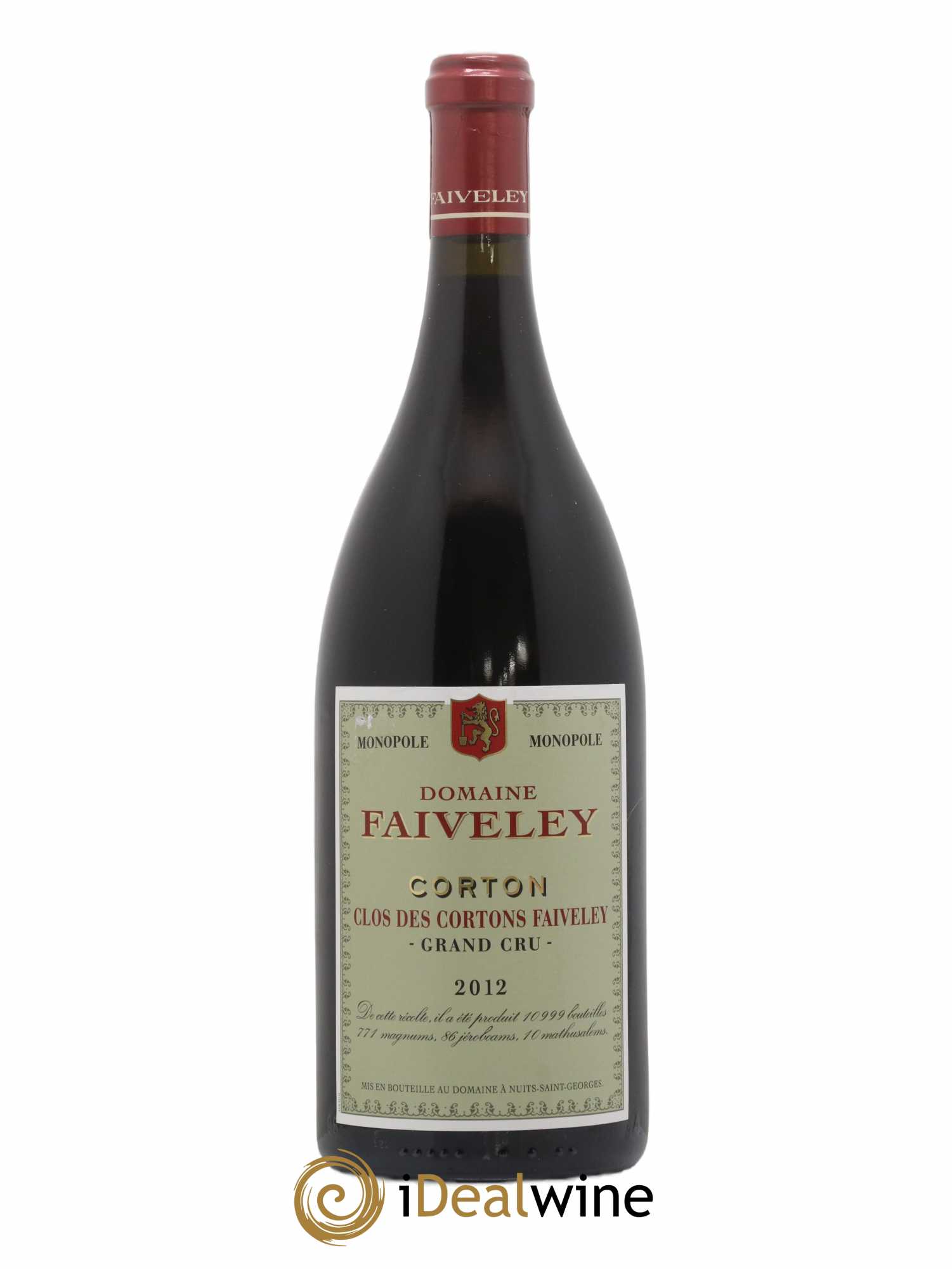 Corton Grand Cru Clos des Cortons Faiveley 2012 - Lot de 1 magnum - 1