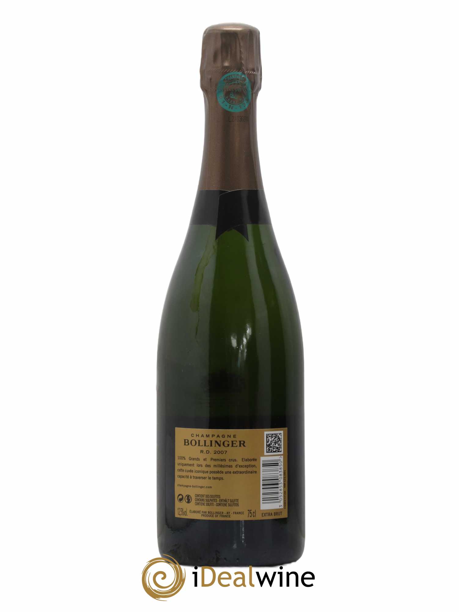 R.D. Extra-Brut Bollinger 2007 - Lot de 1 bouteille - 2