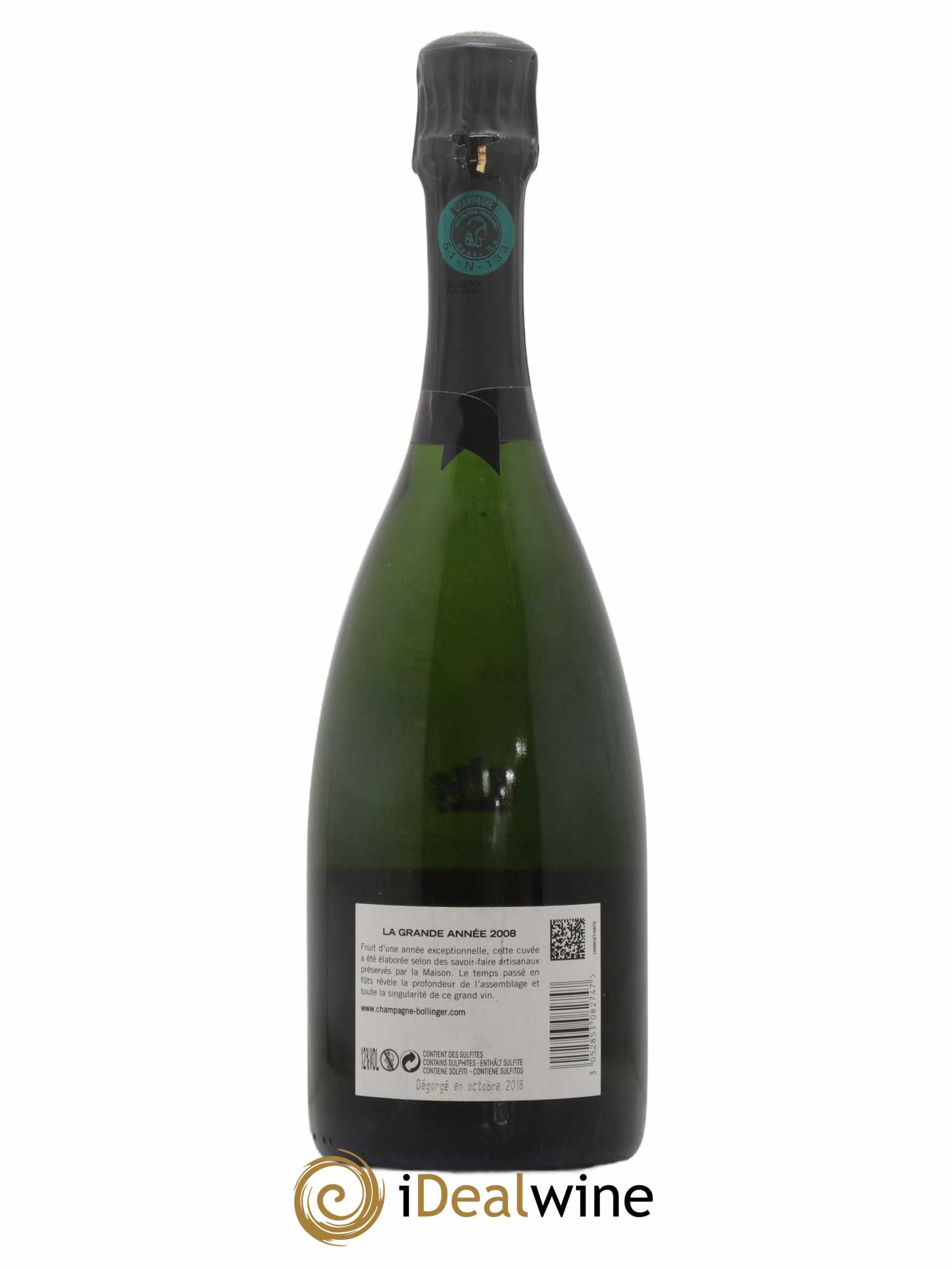 Grande Année Brut Bollinger 2008 - Posten von 1 Flasche - 1