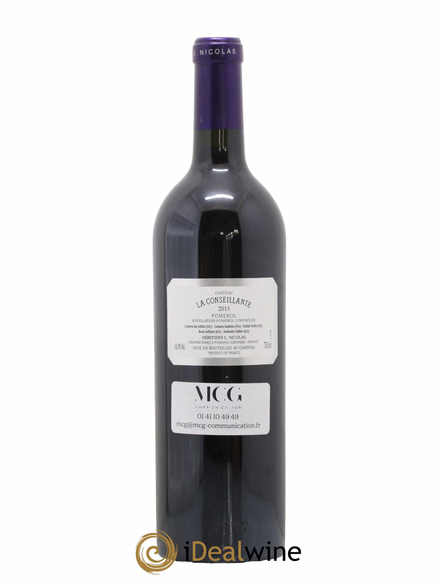 Château la Conseillante 2015 - Lot de 1 bouteille - 1