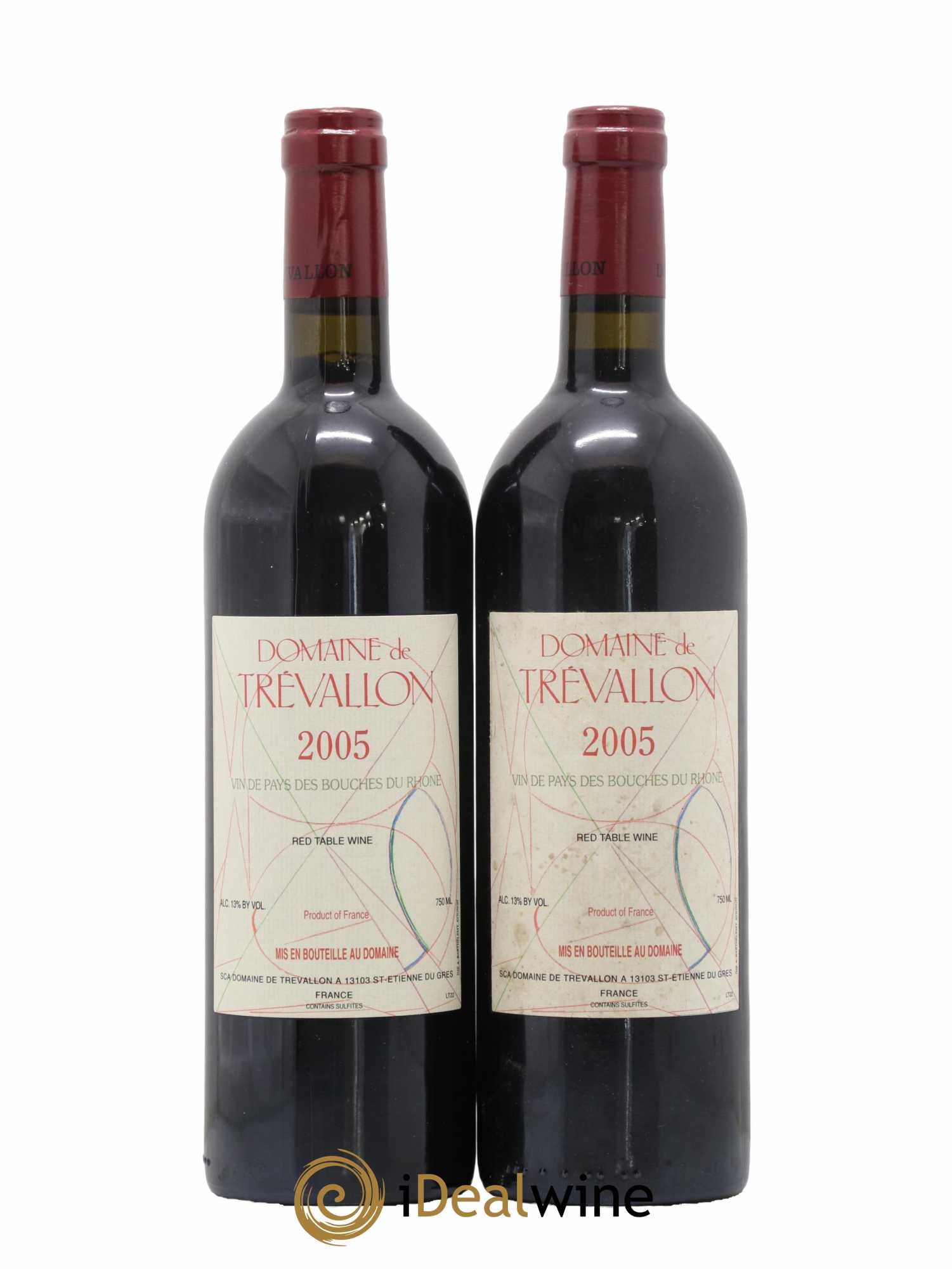 VDP Bouches du Rhône Trévallon (Domaine de) Eloi Dürrbach 2005 - Lot de 2 bouteilles - 0