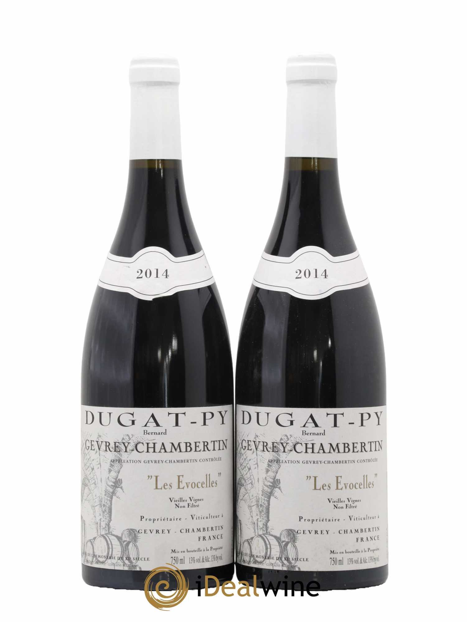 Gevrey-Chambertin Les Evocelles Vieilles Vignes Dugat-Py 2014 - Lot de 2 bouteilles - 0