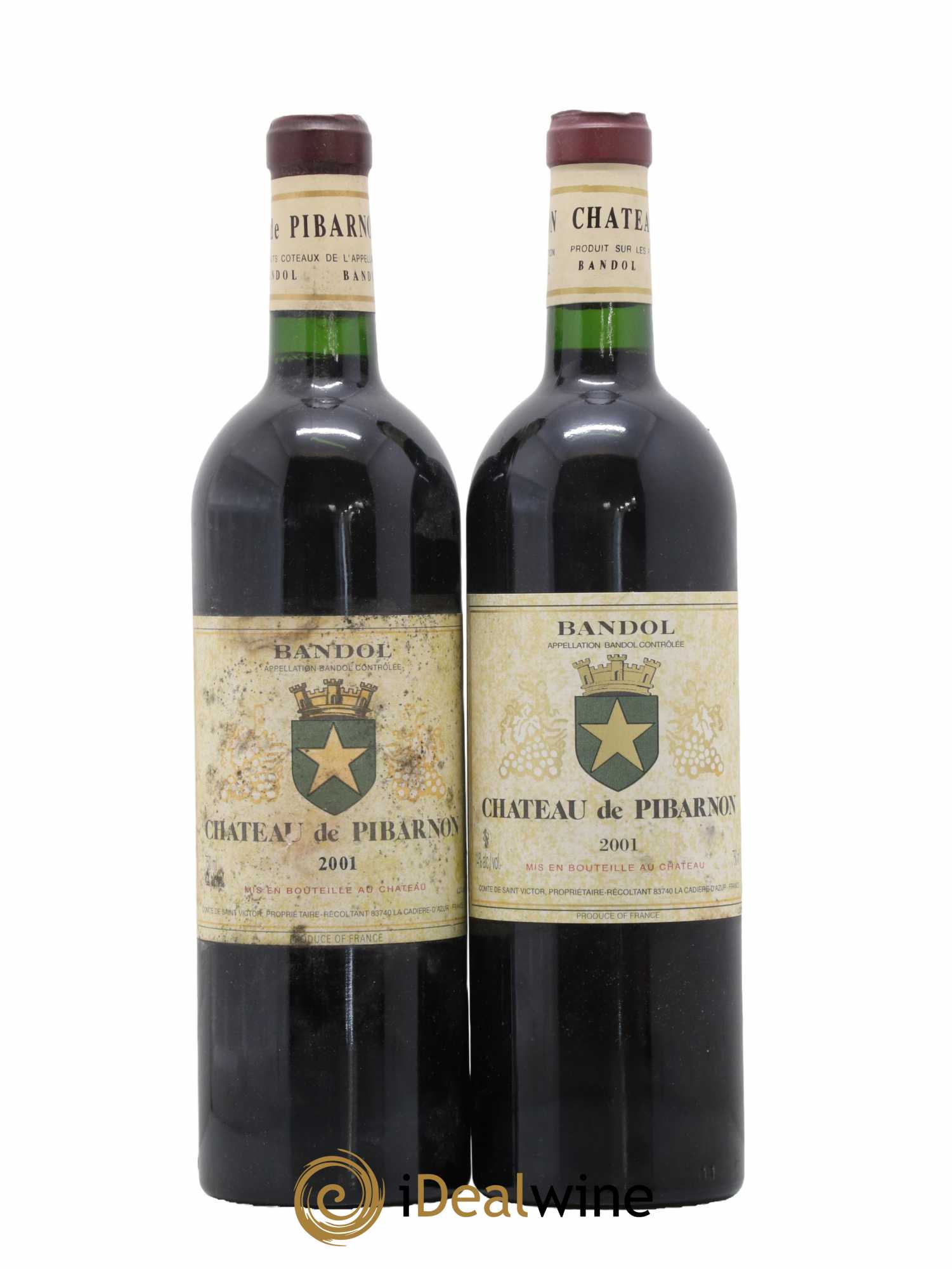 Bandol Château de Pibarnon Comte de Saint-Victor 2001 - Lot de 2 bouteilles - 0