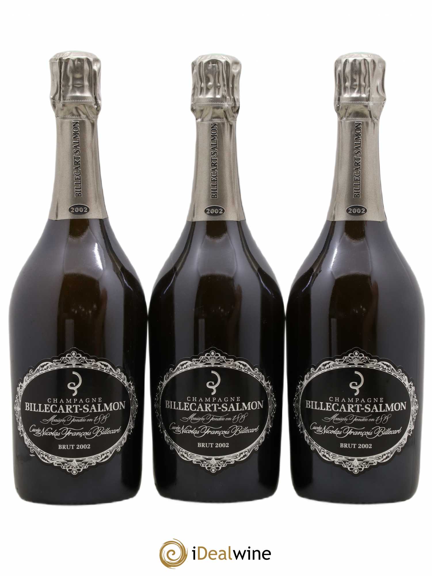 Brut Nicolas François Billecart Billecart-Salmon 2002 - Lot de 3 bouteilles - 0